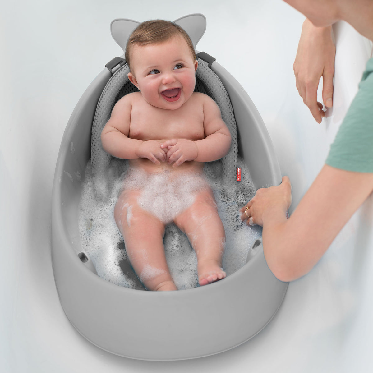 Skip Hop Moby Smart Sling 3-Stage Baby Bath Tub – Grey