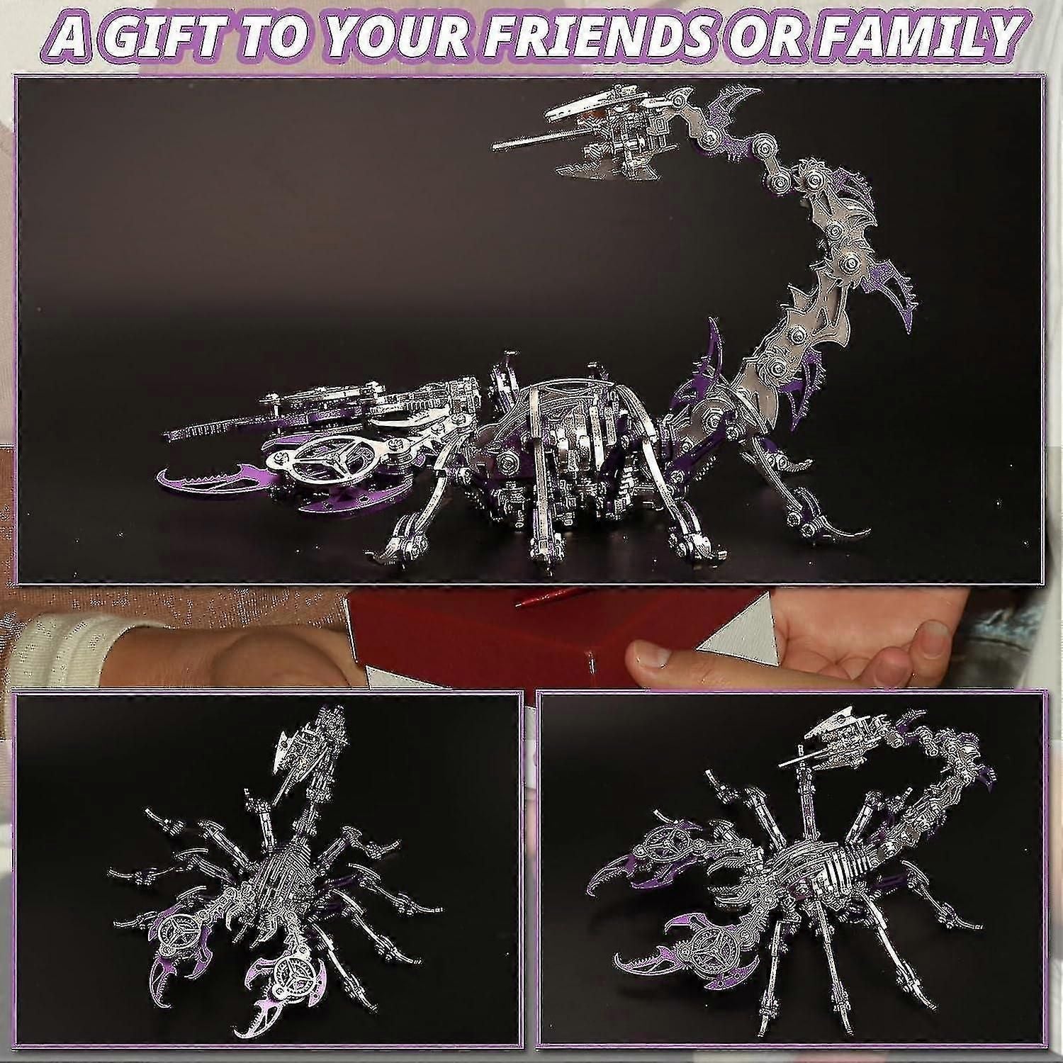 454 Pieces Scorpion 3d Metal Model Kits zxin