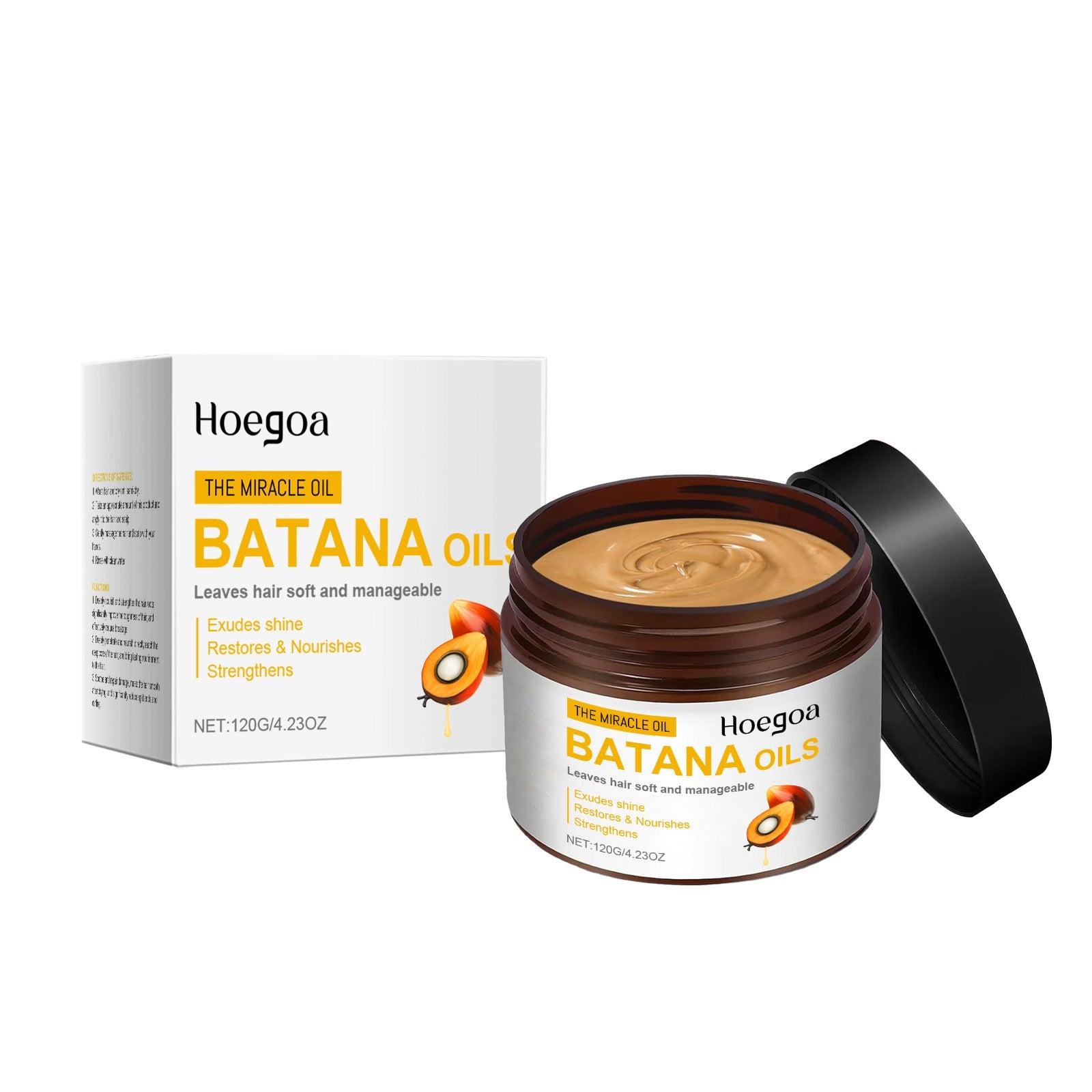 Batana Oil Hair Care Mask, Moisturizing, Frizz Control, Smooth, Shine ,120g