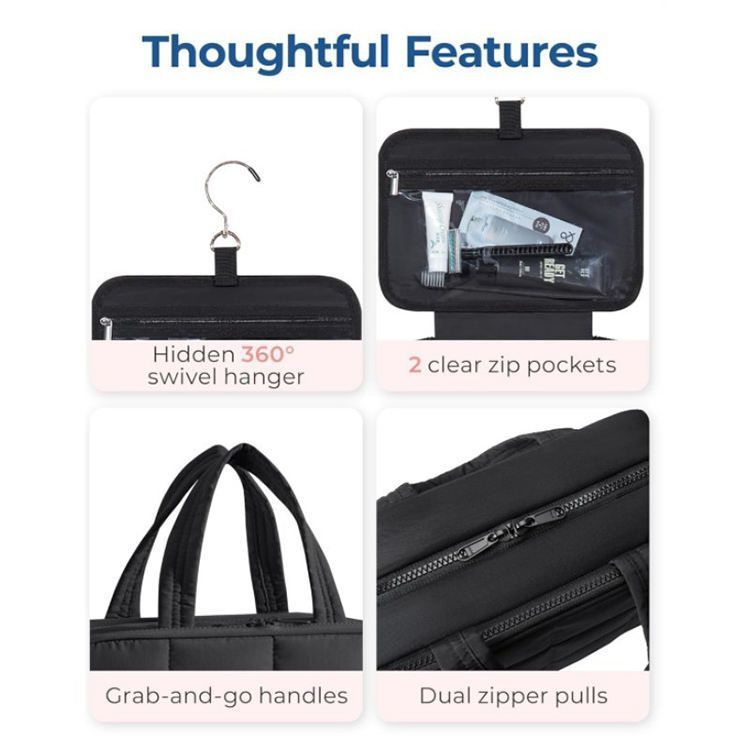 Hanging Travel Toiletry Bag Earrings Organiser Jewellery Bag Travel Organizer