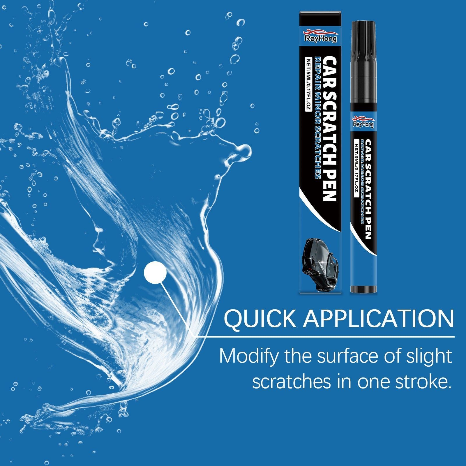 Car Paint Scratch Care Pen, Quick Touch-Up, Restore Shine, Easy Car Repair ,5ml