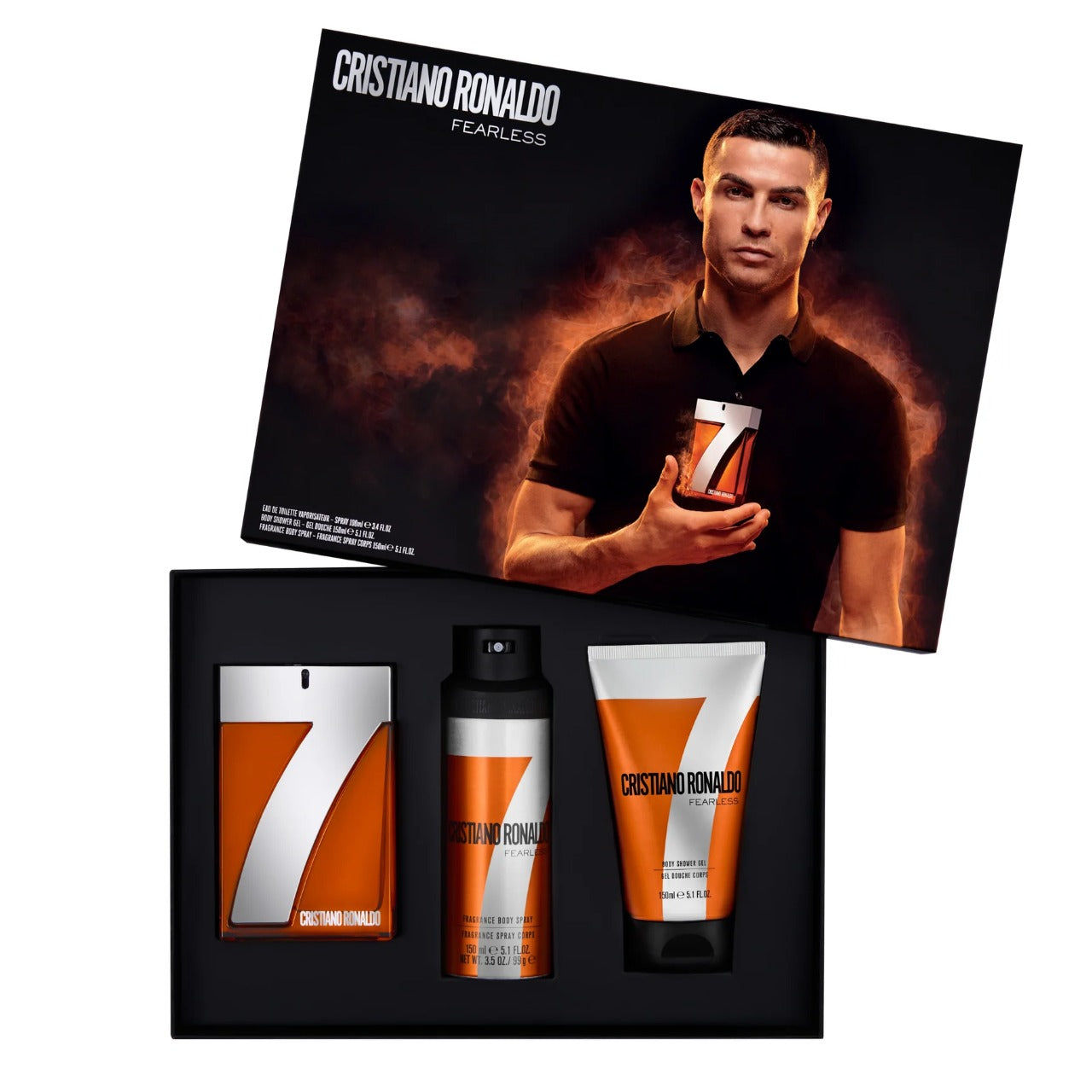 Cristiano Ronaldo CR7 Fearless Edt M 100ml 3Pc Set