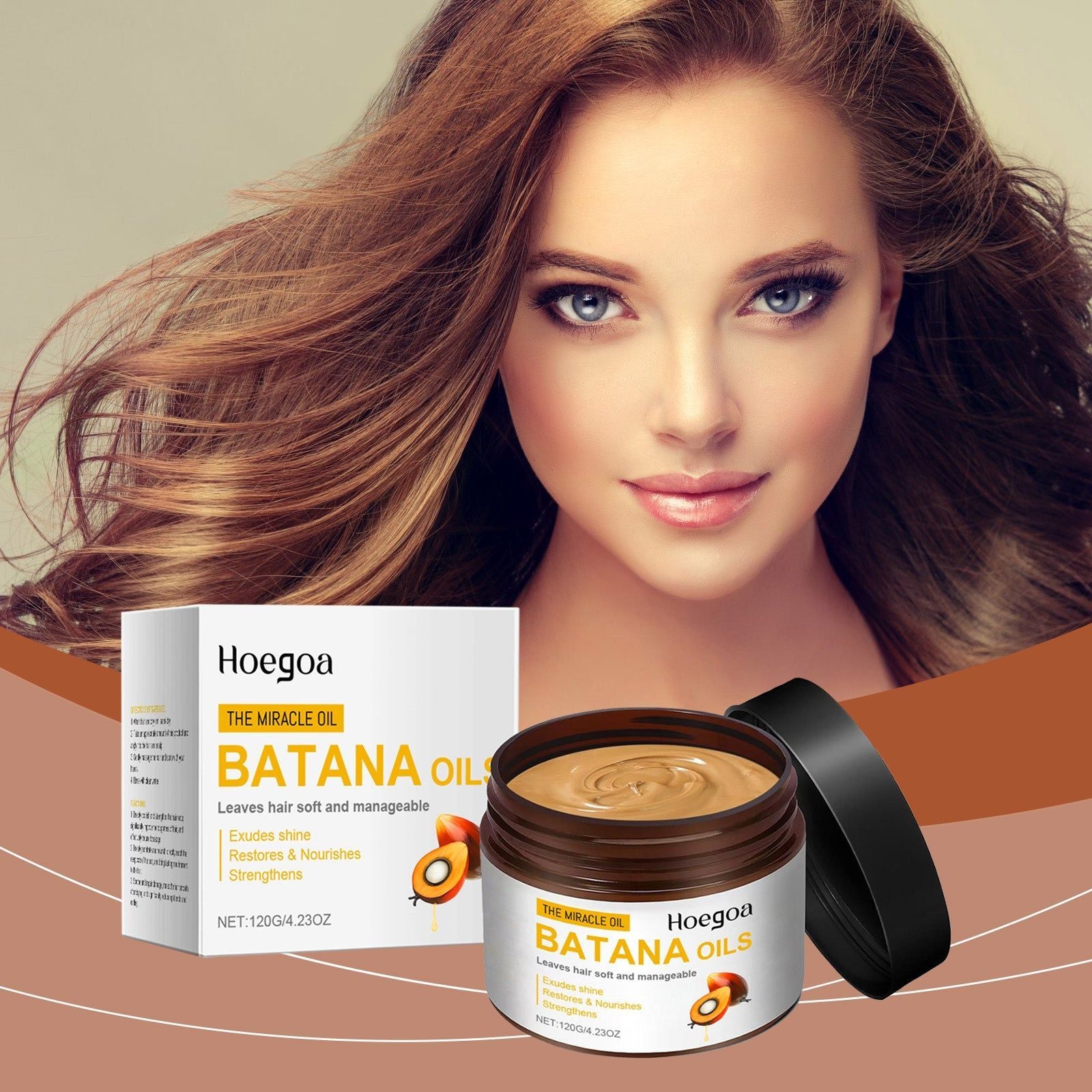 Batana Oil Hair Care Mask, Moisturizing, Frizz Control, Smooth, Shine ,120g