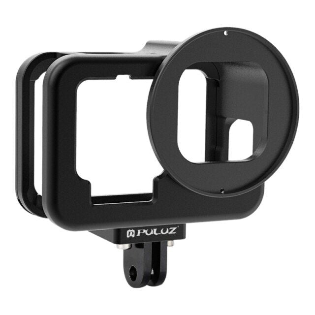 Tartk Hungry for GoPro Hero9, CNC Aluminum Alloy Black Housing, Protection Frame