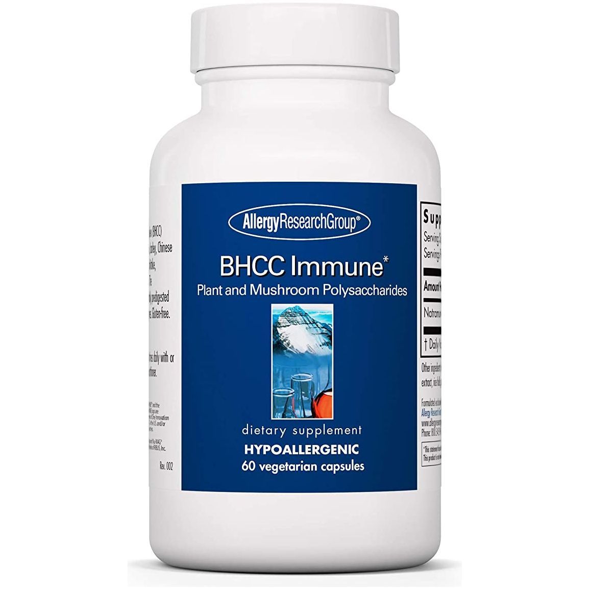 Allergy Research Group BHCC Immune - Plant and Mushroom Polysaccharides - 60 Capsules