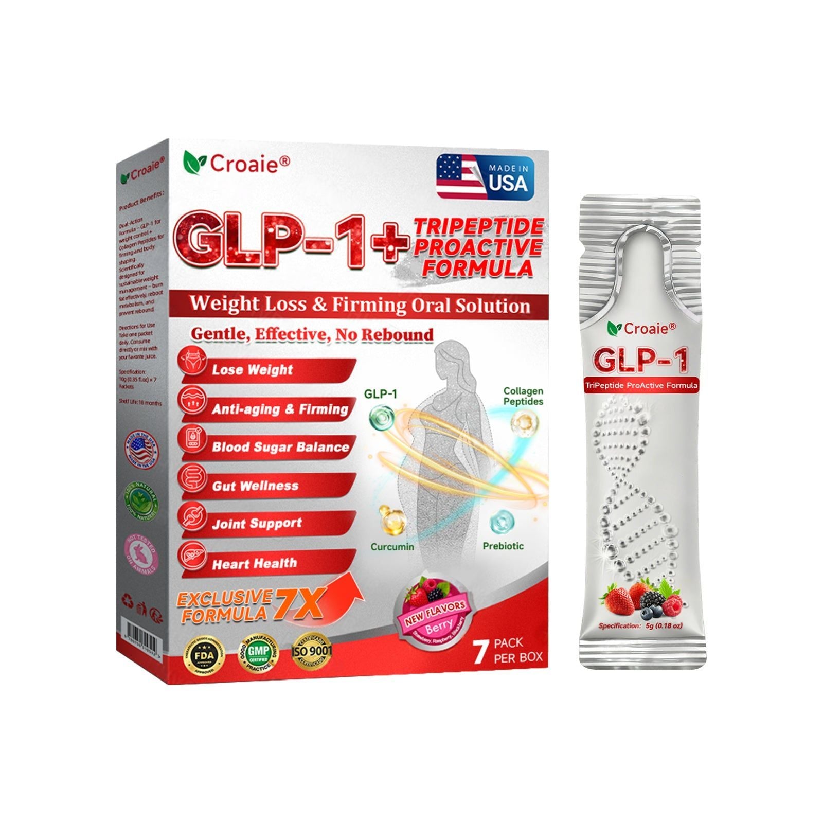 Boost Your Body Care, Slimming & Skin Firming Liquid Drink, Portable Daily Supplement ,7 pcs