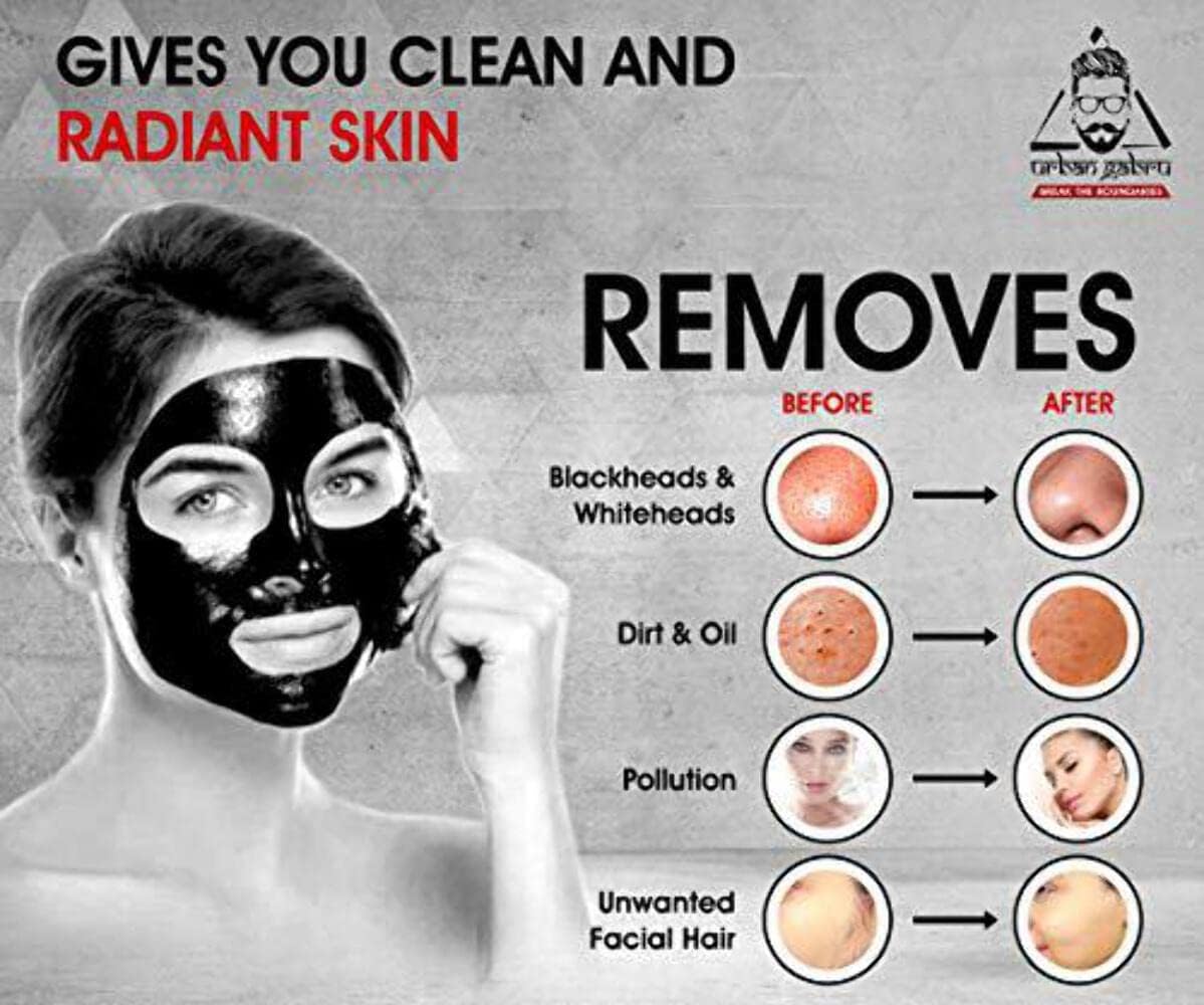 Urban Gabru Charcoal Peel Off Mask for Men & Women  120 g