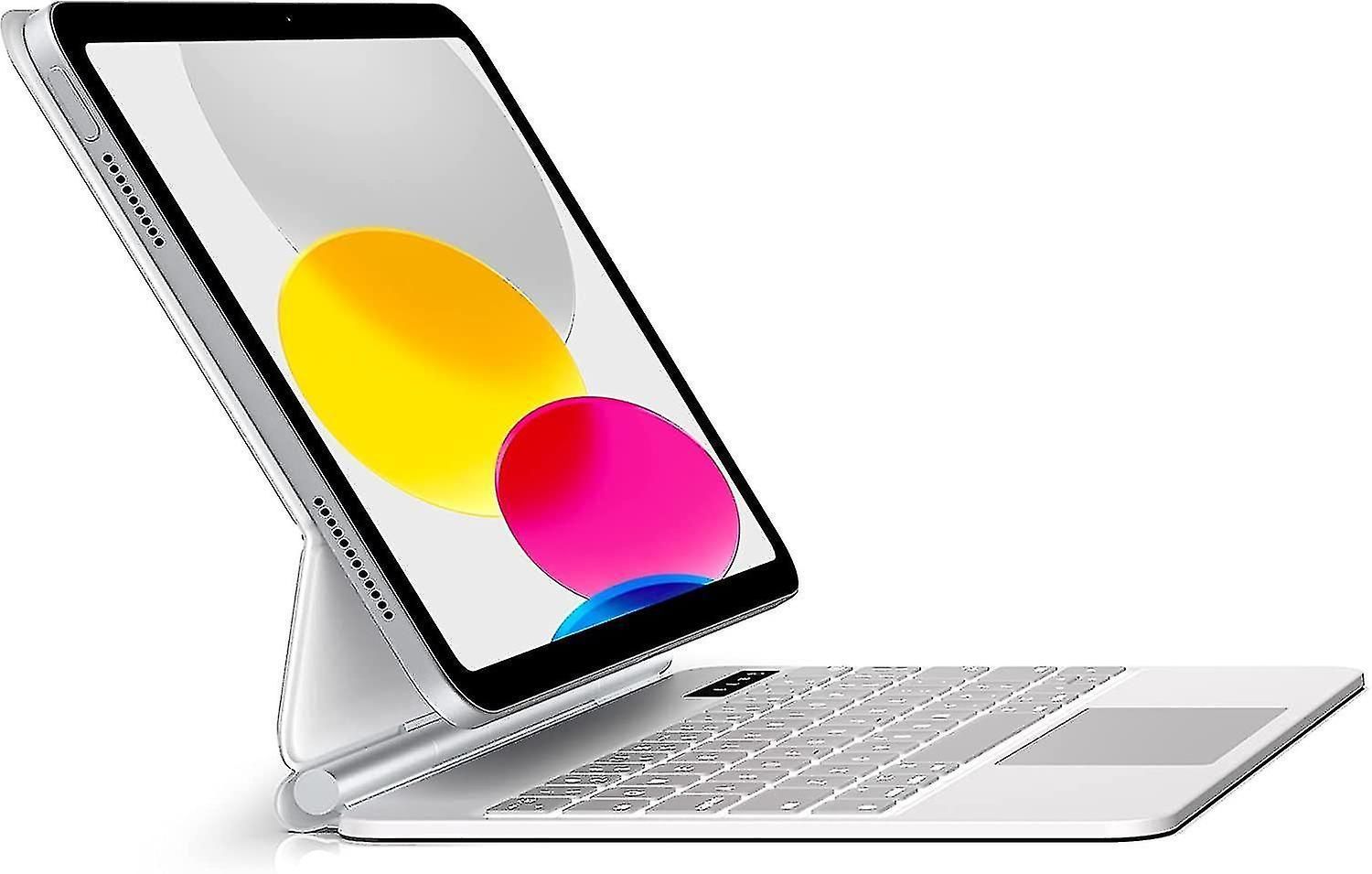 Slim Magnetic Backlit Keyboard Case For iPad 10th Generation (10.9-inch, 2022)  Wireless Cover with Keypad & Multi-touch Trackpad