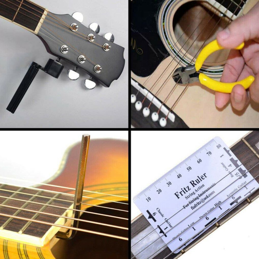 26PCS Guitar Repair Tool Kit Maintenance Cleaning Tool Kit Accessories Kit
