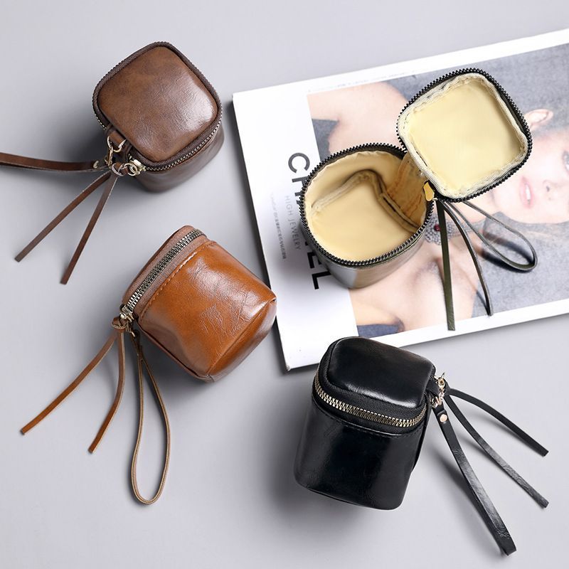Mini Coin Purse Earphones Holder Bag Storage Bag for Keychain Lipstick Organizer