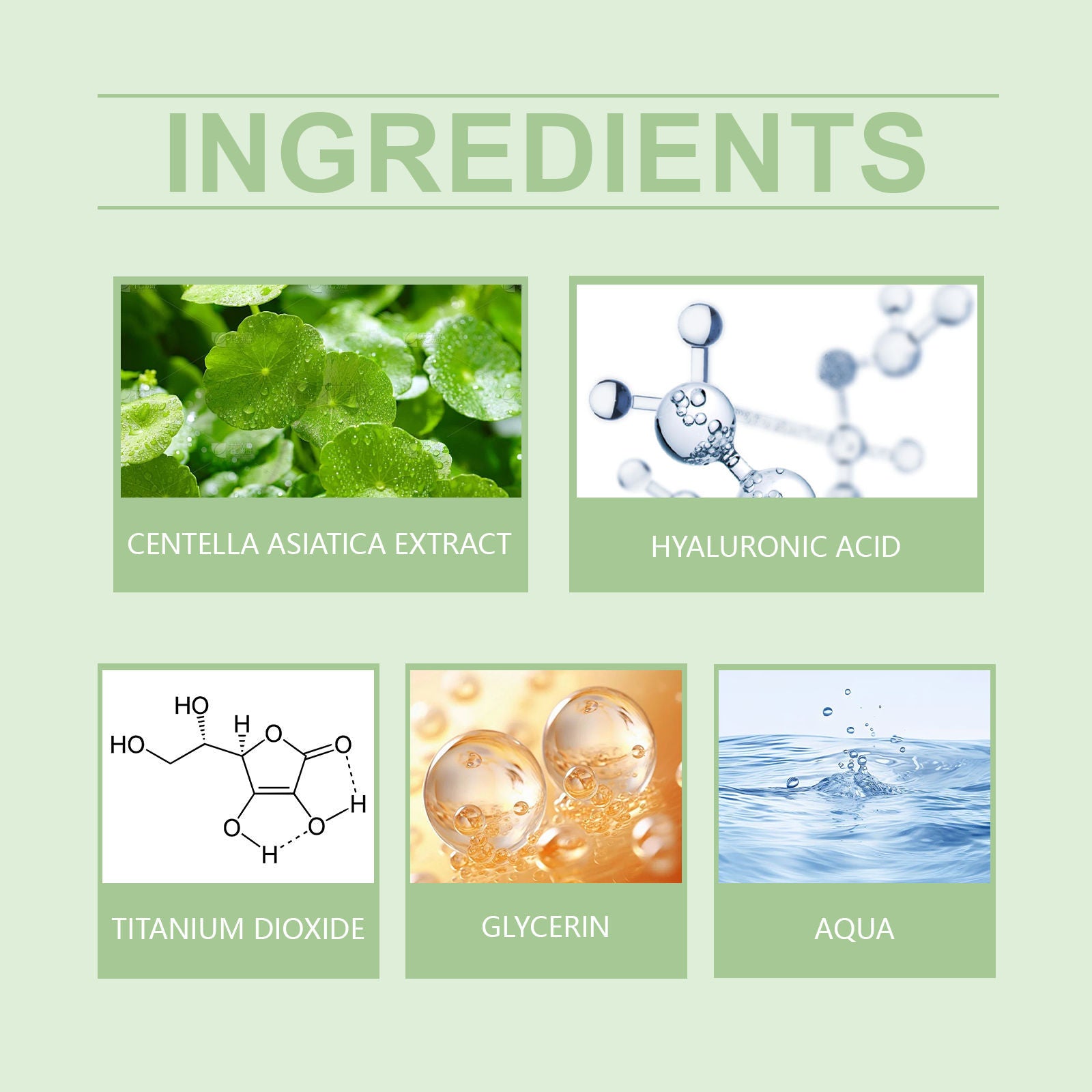 Centella CC Cream, Brightening Concealer, Lighten Skin Tone, Moisturizing Foundation ,15ml