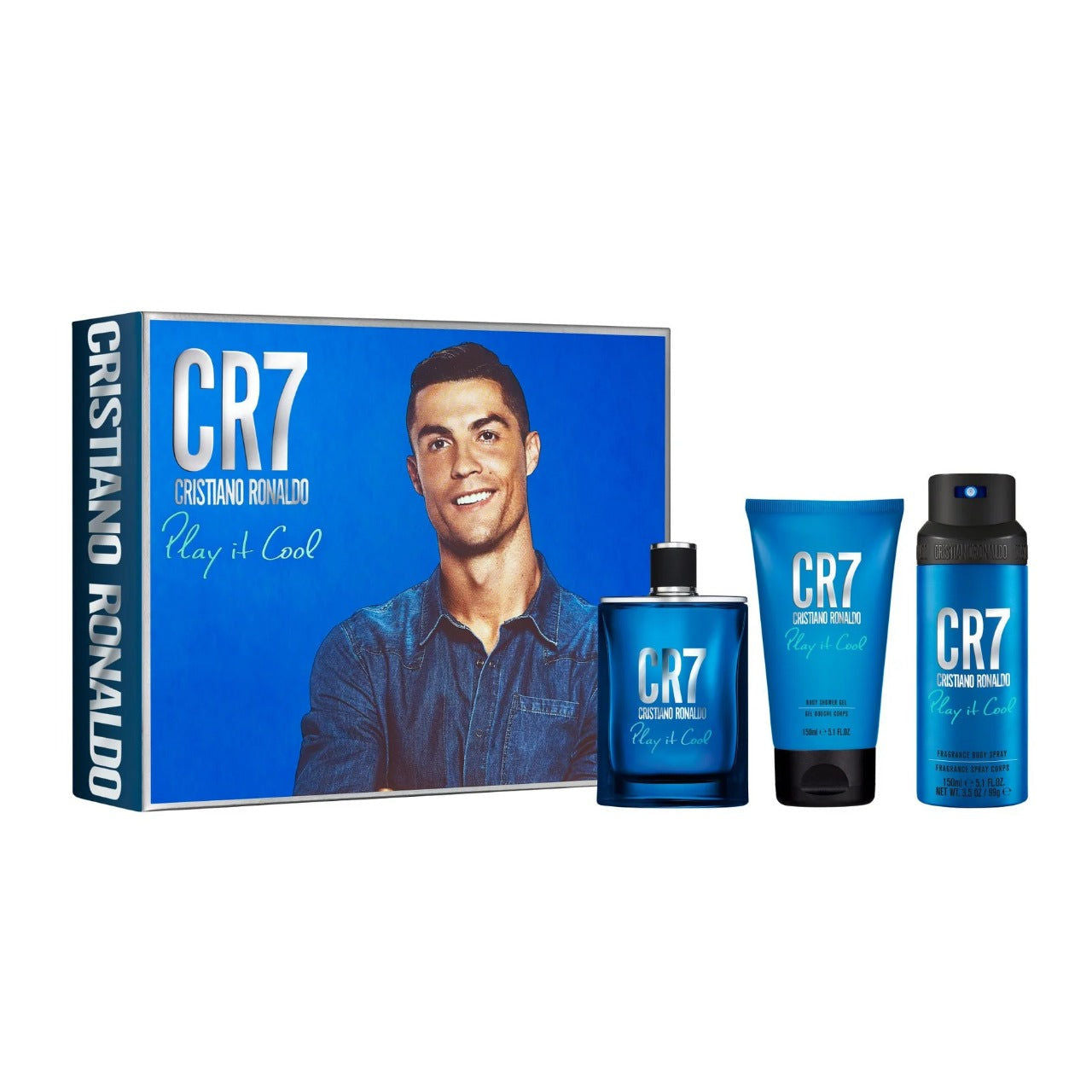 Cristiano Ronaldo CR7 Play It Cool Edt M 100ml 3Pc Set