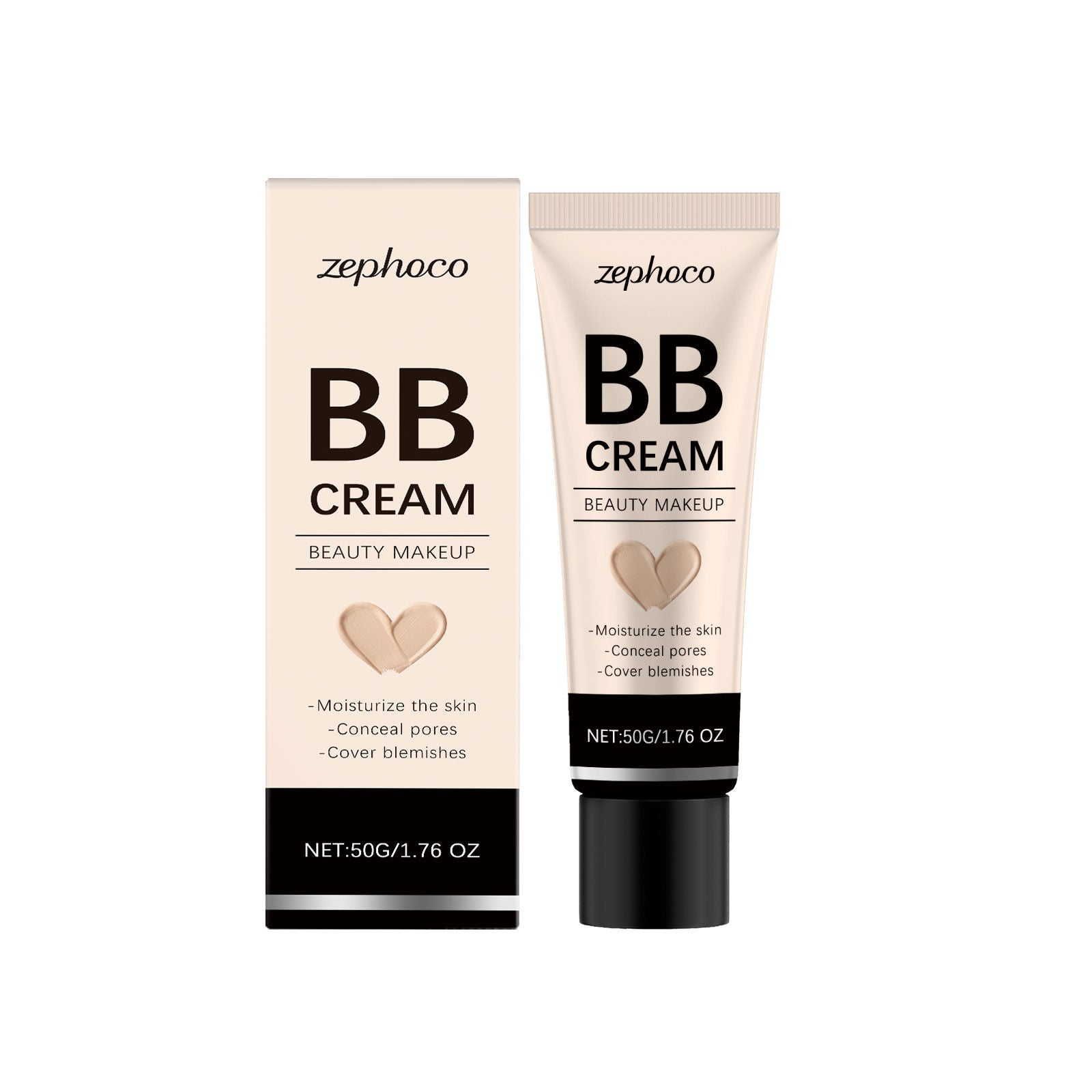 Concealer BB Cream, Natural, Hydrating, Matte, Long-Lasting, Flawless Finish ,50g