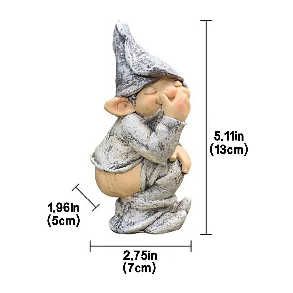 Display Mold Simulation Resin Crafts Gnome Miniature Dwarf Figurine Statue Decor For Lawn