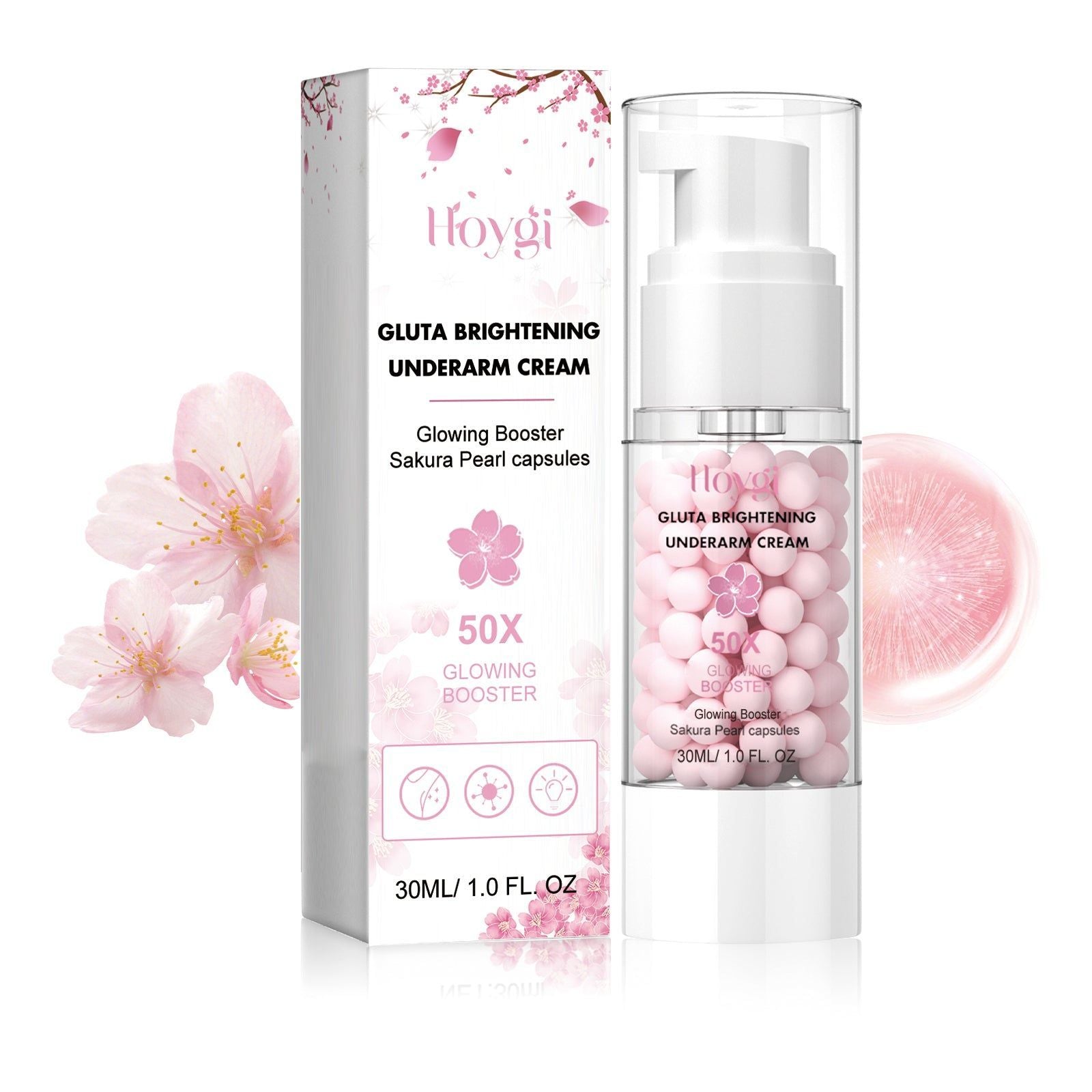 Brightening Skin Underarm Cream, Dark Spot Remover, Moisturizing, Natural Glow ,30ml