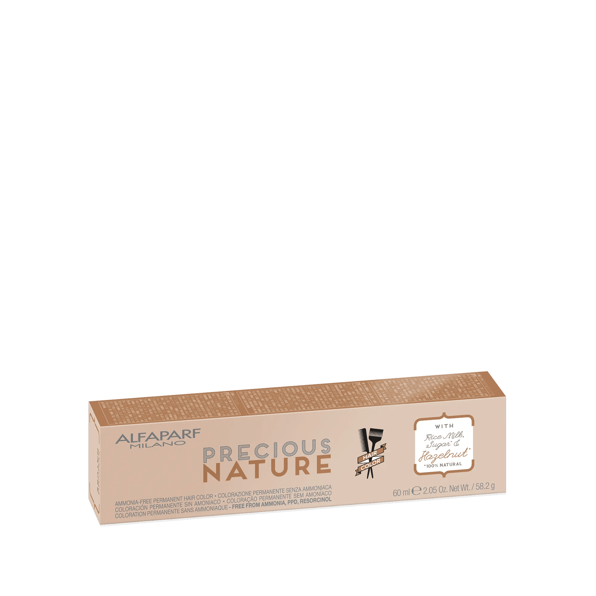 Alfaparf Precious Nature Permanent cosmetic color free from ammonia, PPD and resorcinol - Cool Browns - 1.11 Blue Black