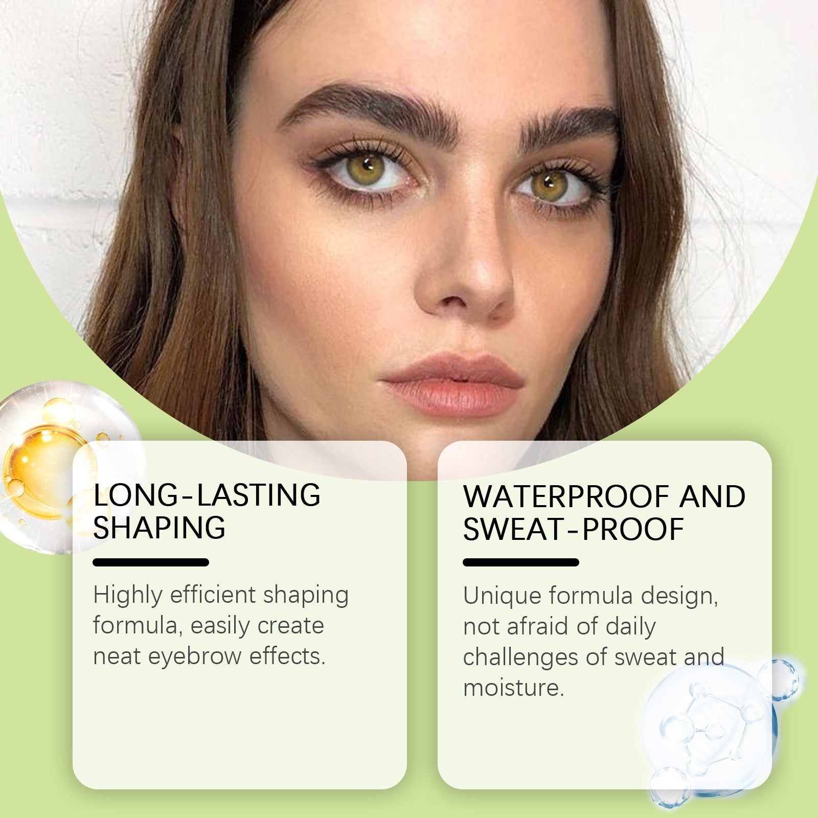 Aloe Vera Eyebrow Wax, Long-Lasting Eyebrow Shaping, Natural Makeup, Sweatproof, Humidity Resistant ,1set