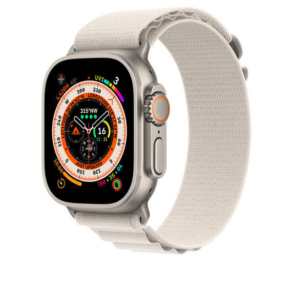 Ultra GPS + Cellular, 49mm Titanium Case with Alpine Loop -Medium