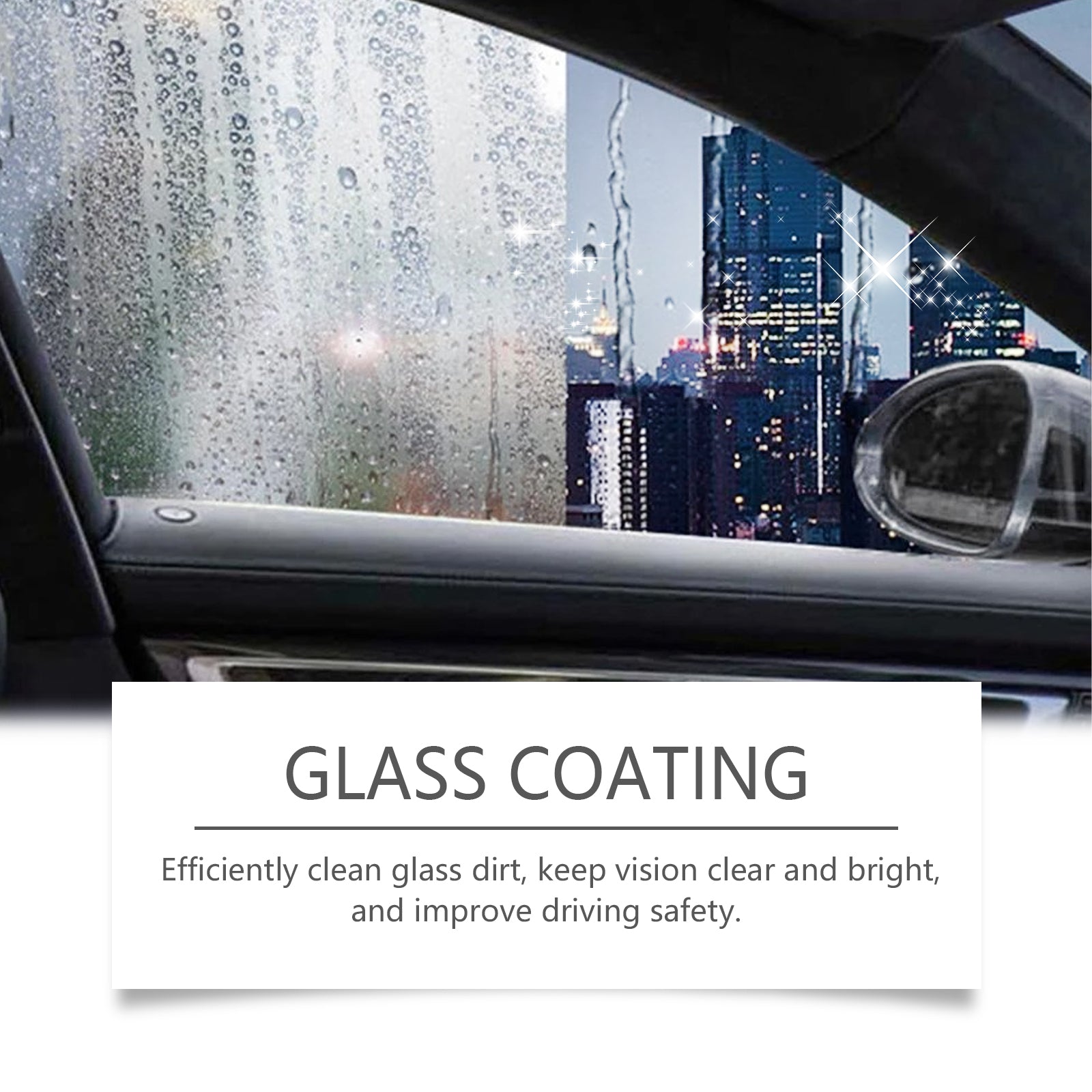 Car Cleaning Windshield Coating, Rainproof, Anti-Fog, Long-Lasting Glass Protection ,70ml