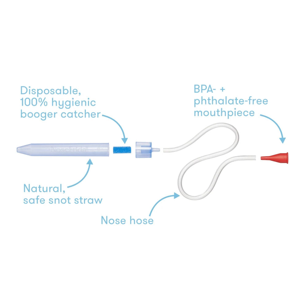 FridaBaby NoseFrida Nasal Aspirator with Travel Case - Pediatrician Recommended Baby Congestion Relief