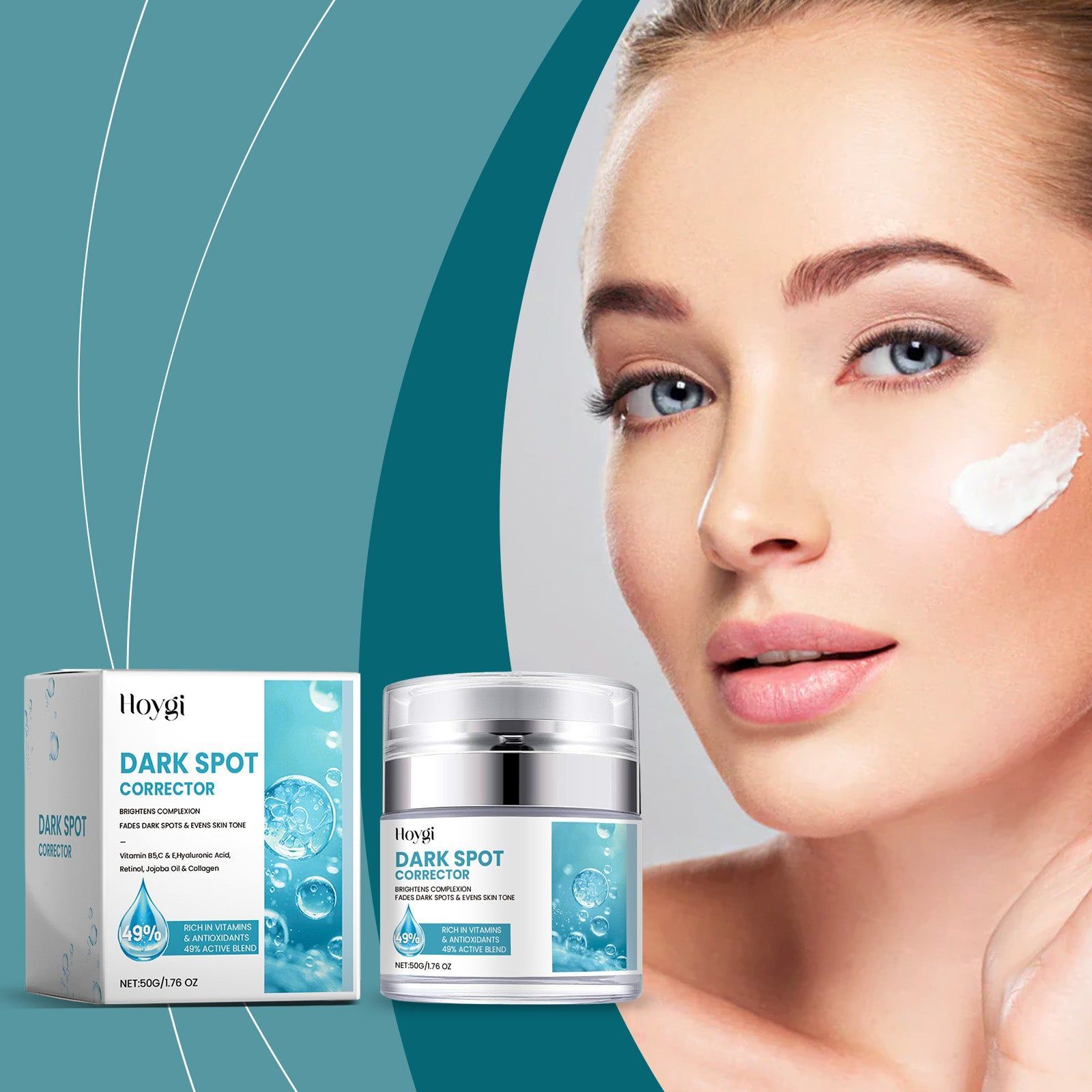 Brightening Spot Care Cream for Dark Spots, Melanin, and Skin Repair, Glow Naturally ,50g