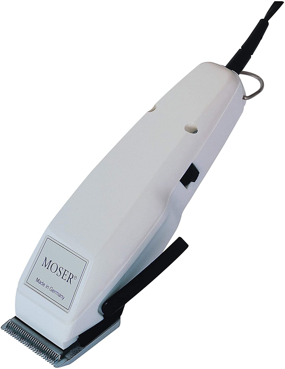 MOSER 1400-0368 HAIR CLIPPER 220-240V WHITE UK-PLUG