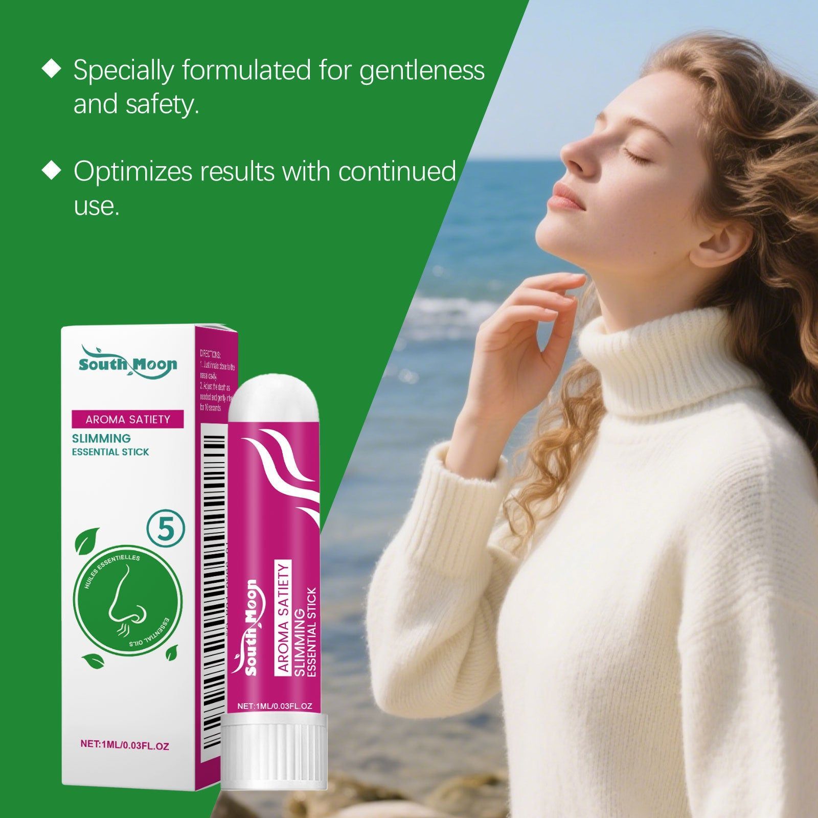 Body Care Nasal Suction Stick, Relaxing, Portable, Natural Relief ,1ml