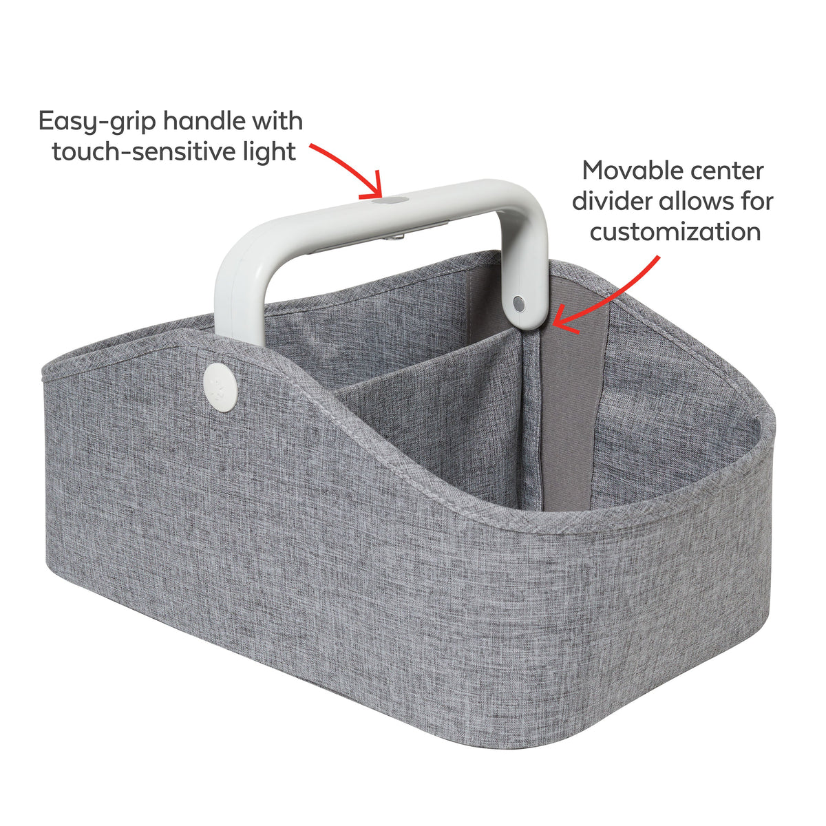 Skip Hop Light-Up Diaper Caddy - Grey