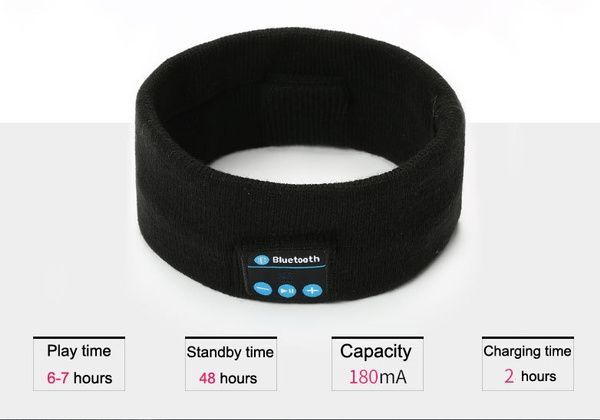 Bluetooth Headband Sports Sleep Headphones Wireless Headset Fitness Headscarf