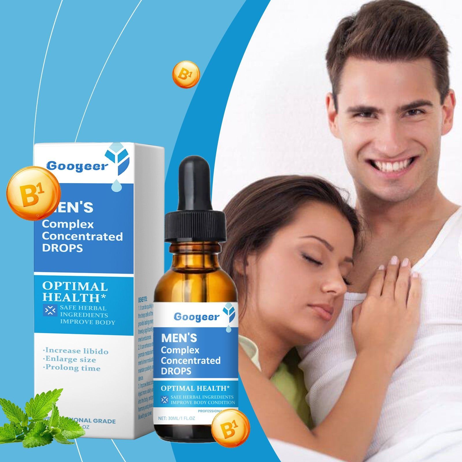 Men's Body Care Drops, Boost Metabolism, Enhance Confidence, Ignite Passion ,30ml
