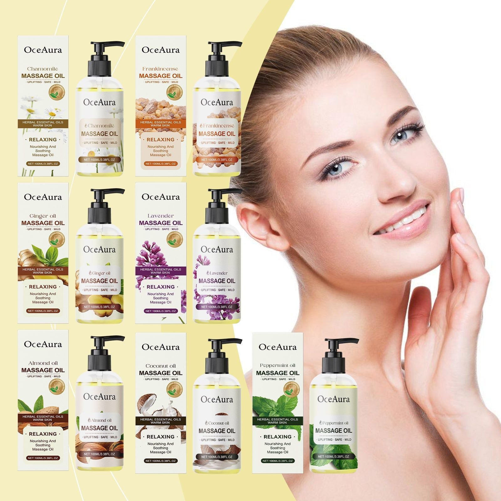 Almond Body Oil, Hydrating Moisturizer, Soft Skin, Nourishing, Long-lasting ,100ml