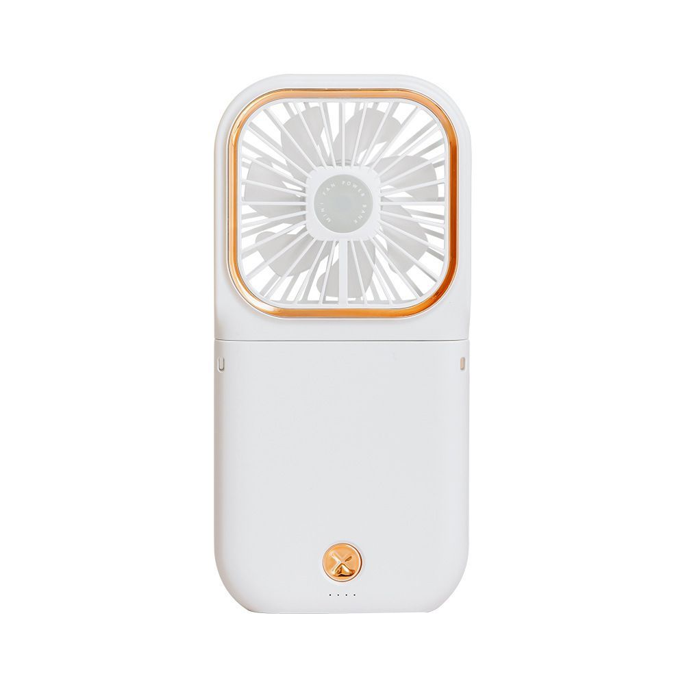 Mini USB Fan Folding Mobile Power Supply Fan Hanging Neck Electric Fan Desktop Phone Holder