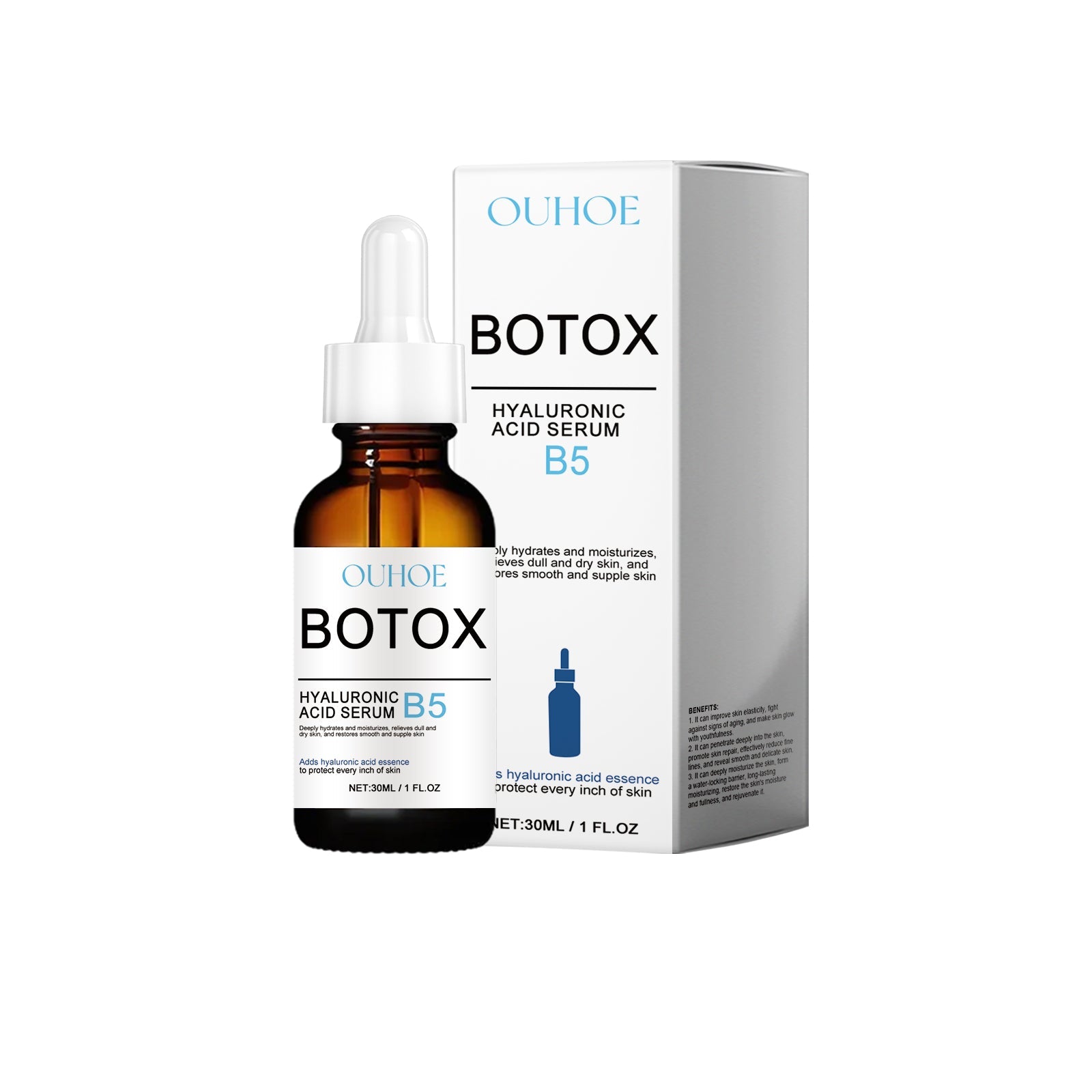 B5 Hyaluronic Acid Serum, Fades Fine Lines, Hydrates, Nourishes, Anti-Aging ,30ml