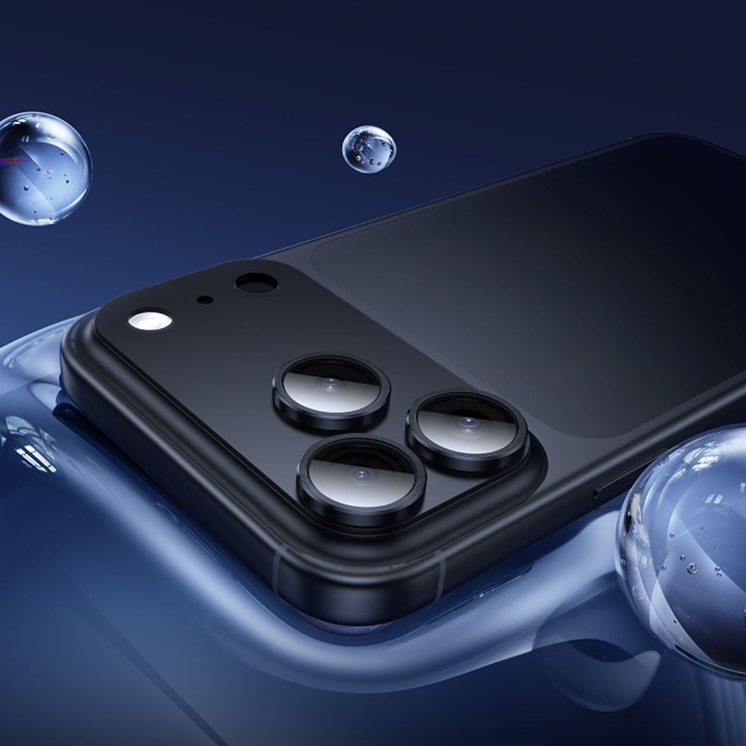 Hoco V16 Armor Metal Integrated Lens Glass for iPhone 18 Pro, 3D Full Coverage, Aluminum Alloy Protection