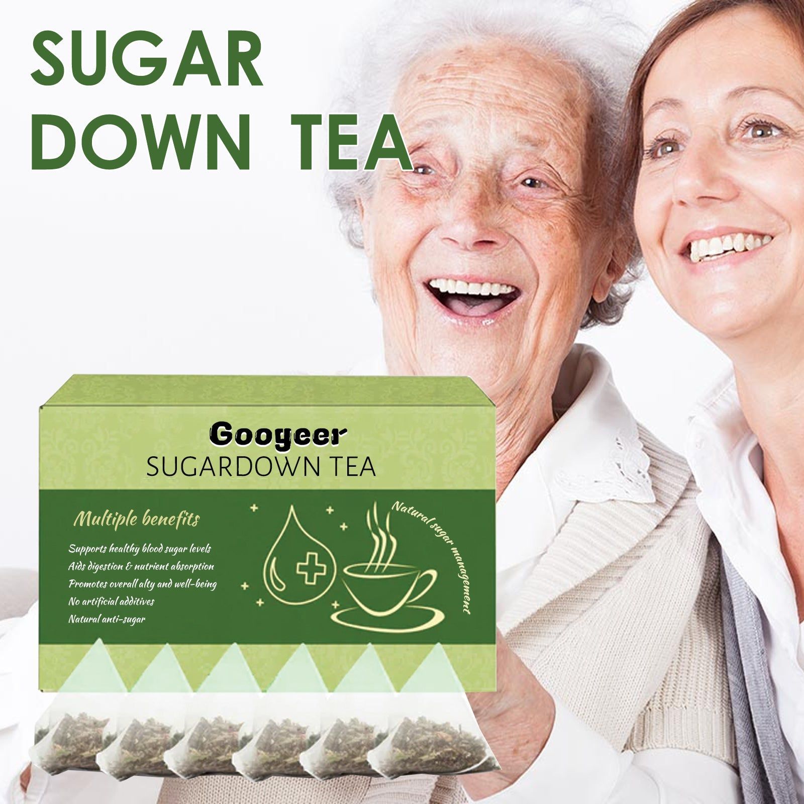 Boost Your Body Care with Sugardown Tea, Relieve Thirst, Fatigue, and Vision Blurriness ,6pcs