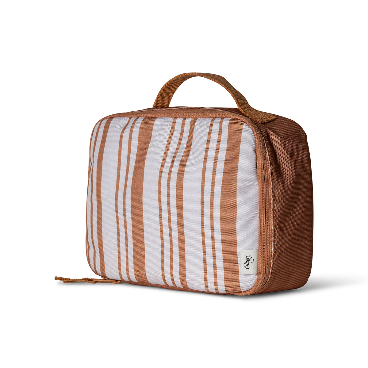 Citron-Insulated Square Lunchbag-Caramel