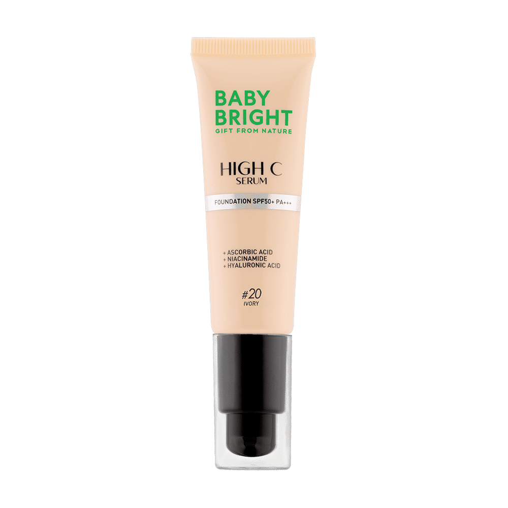 High C Serum Foundation SPF50+ PA+++ 30g Baby Bright (M) #20 Ivory