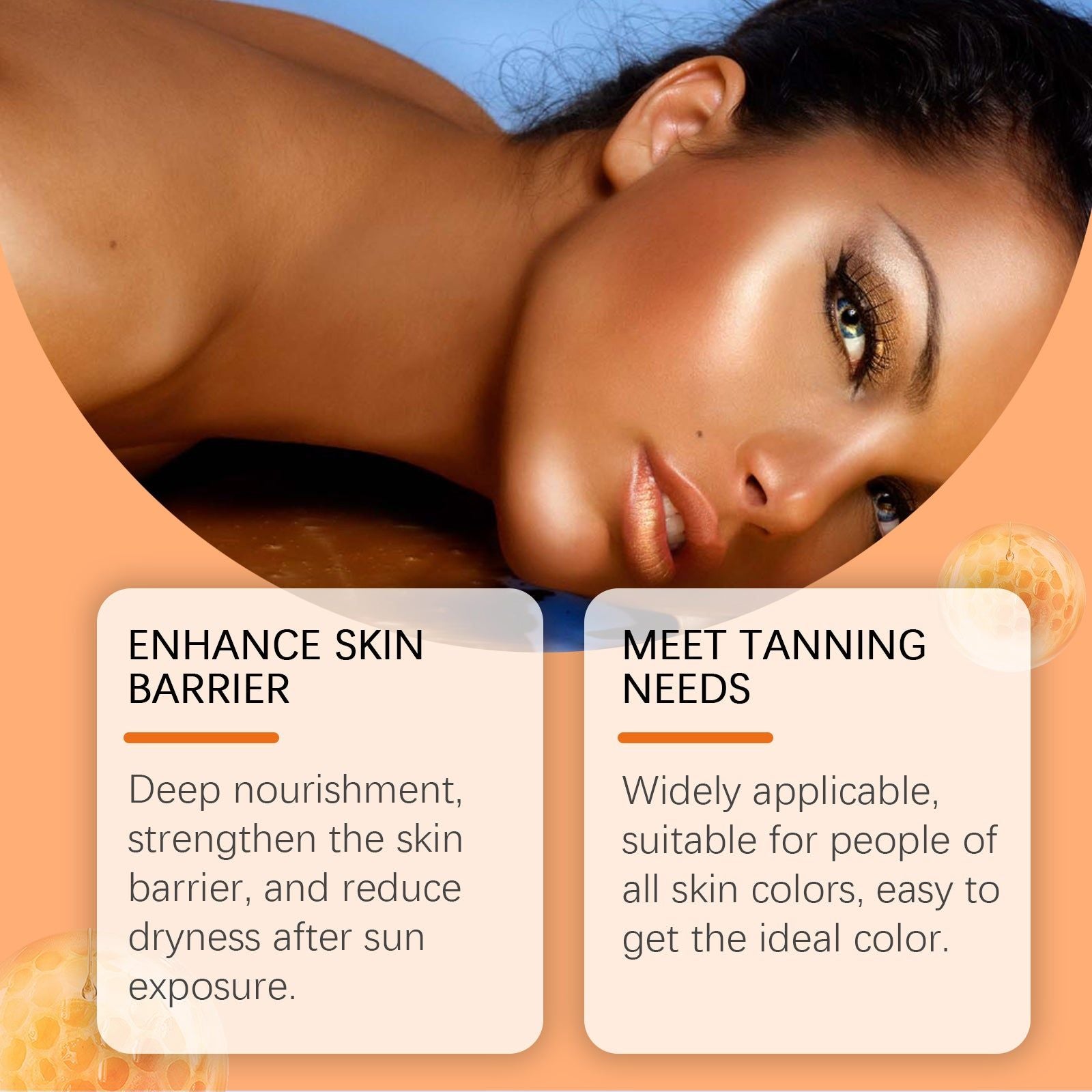 Black Serum for Tanning, Outdoor Beach Sunless Tan, Wheat Skin Brightening ,30ml