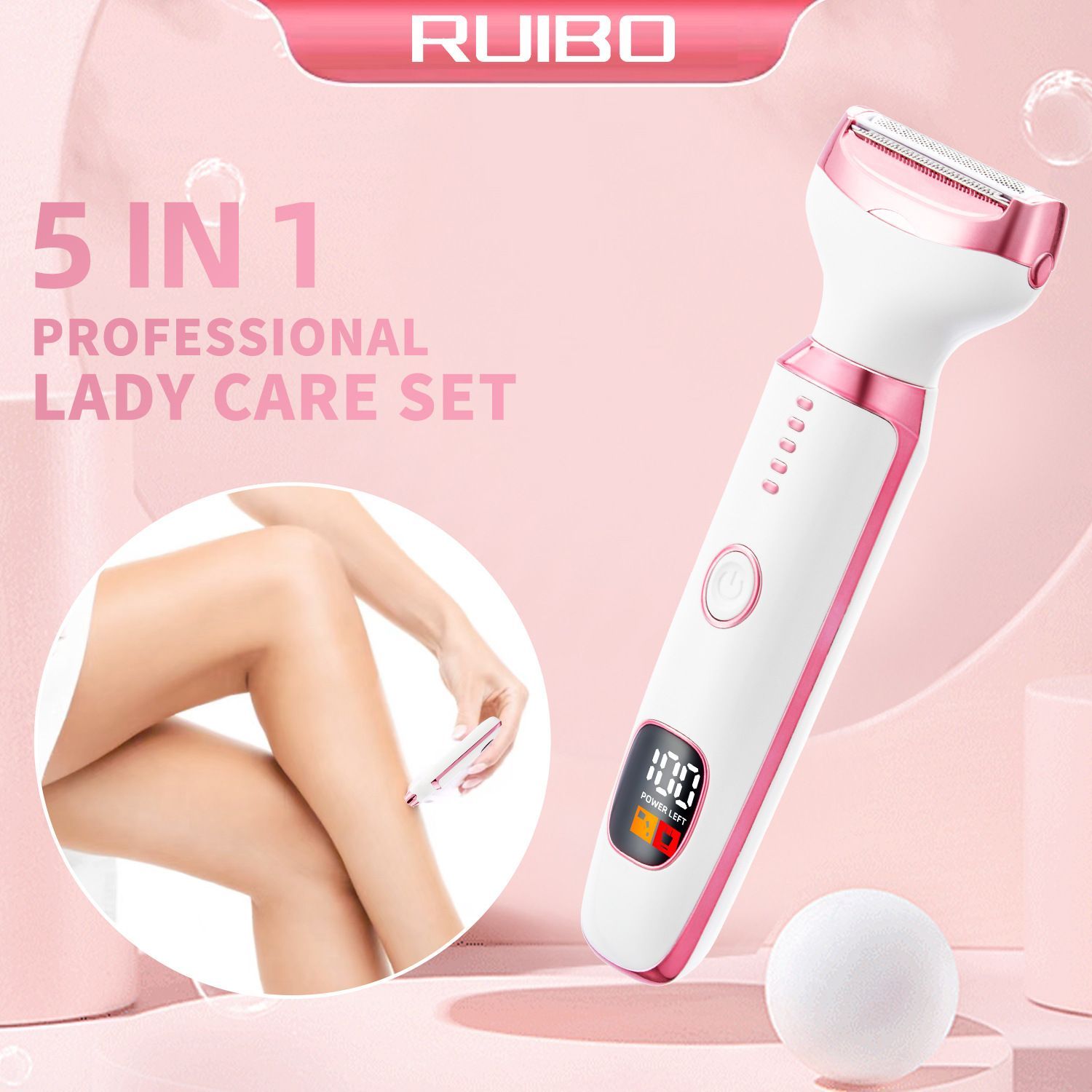 5-in-1 Women's Hair Trimmer Grooming Kit