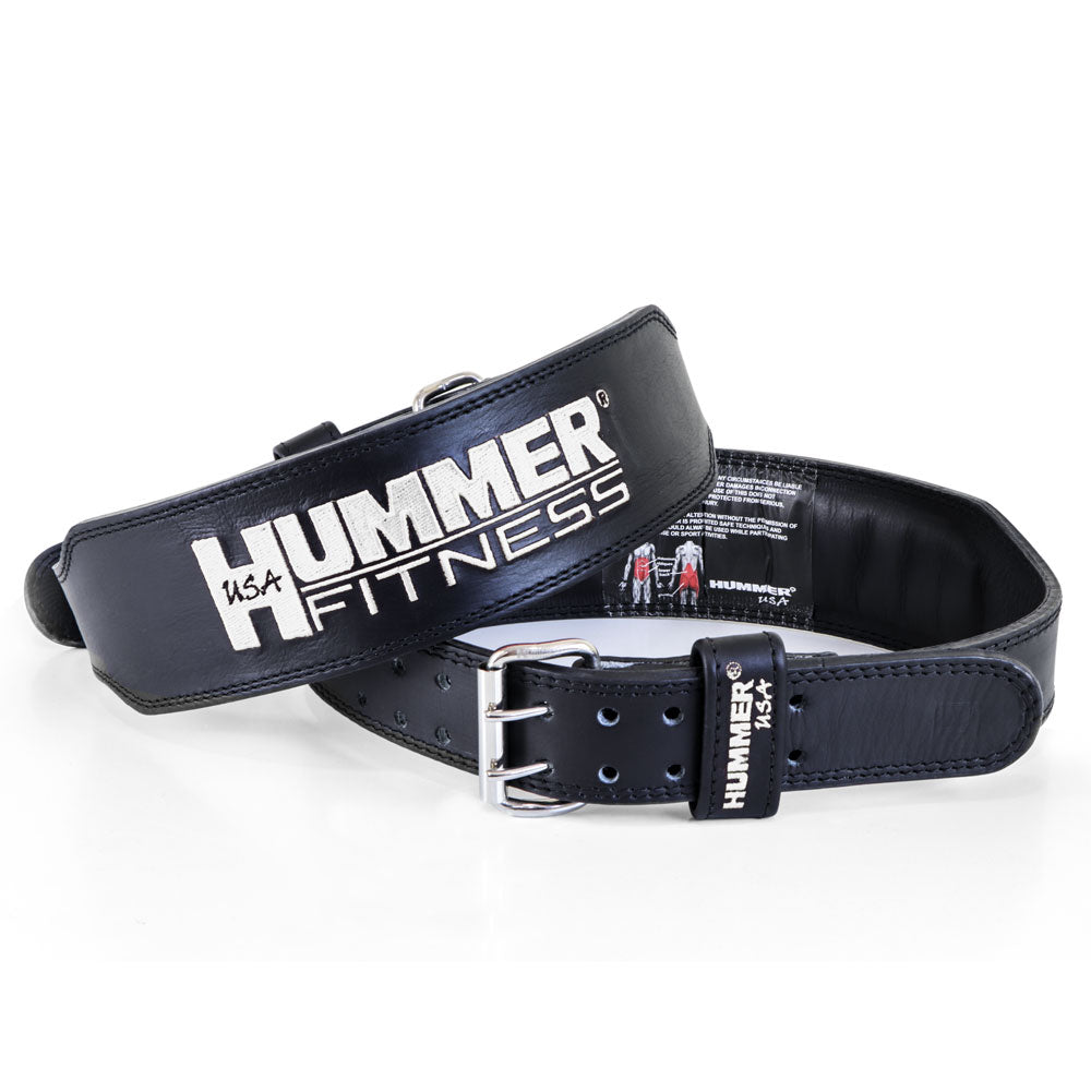 HMR USA Fitness 1993-01 Leather Belt Wht/Black (L)