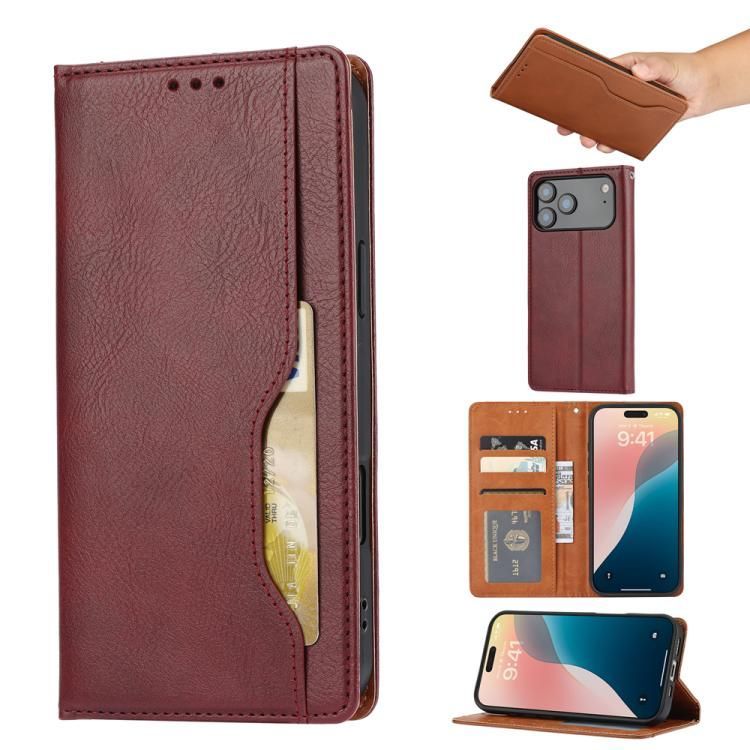 For iPhone 18 Pro Max / iPhone 17 Pro Max Knead Skin Texture Flip Leather Phone Case