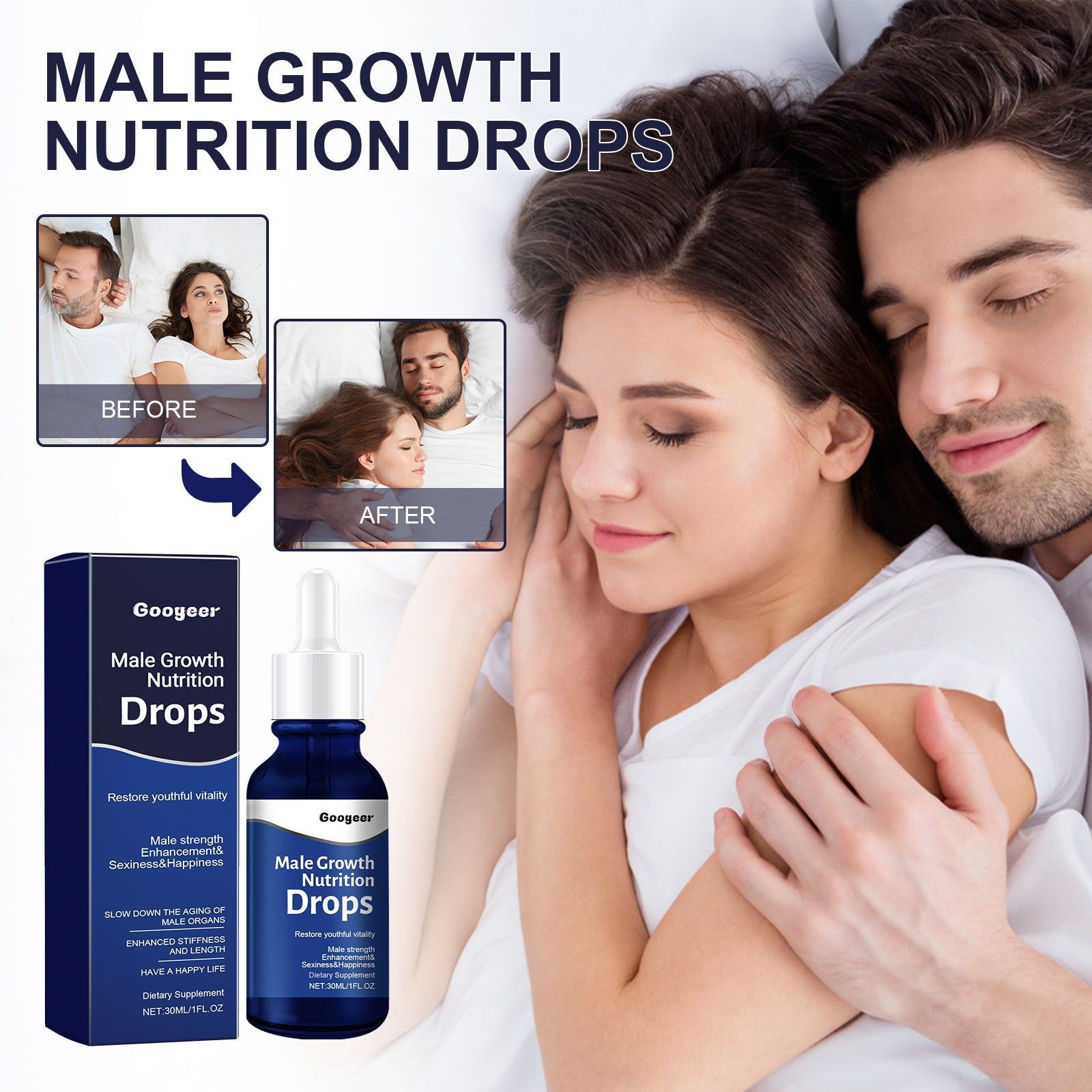 Boost Male Vitality with Natural Body Care Drops, Enhance Performance & Confidence ,30ml