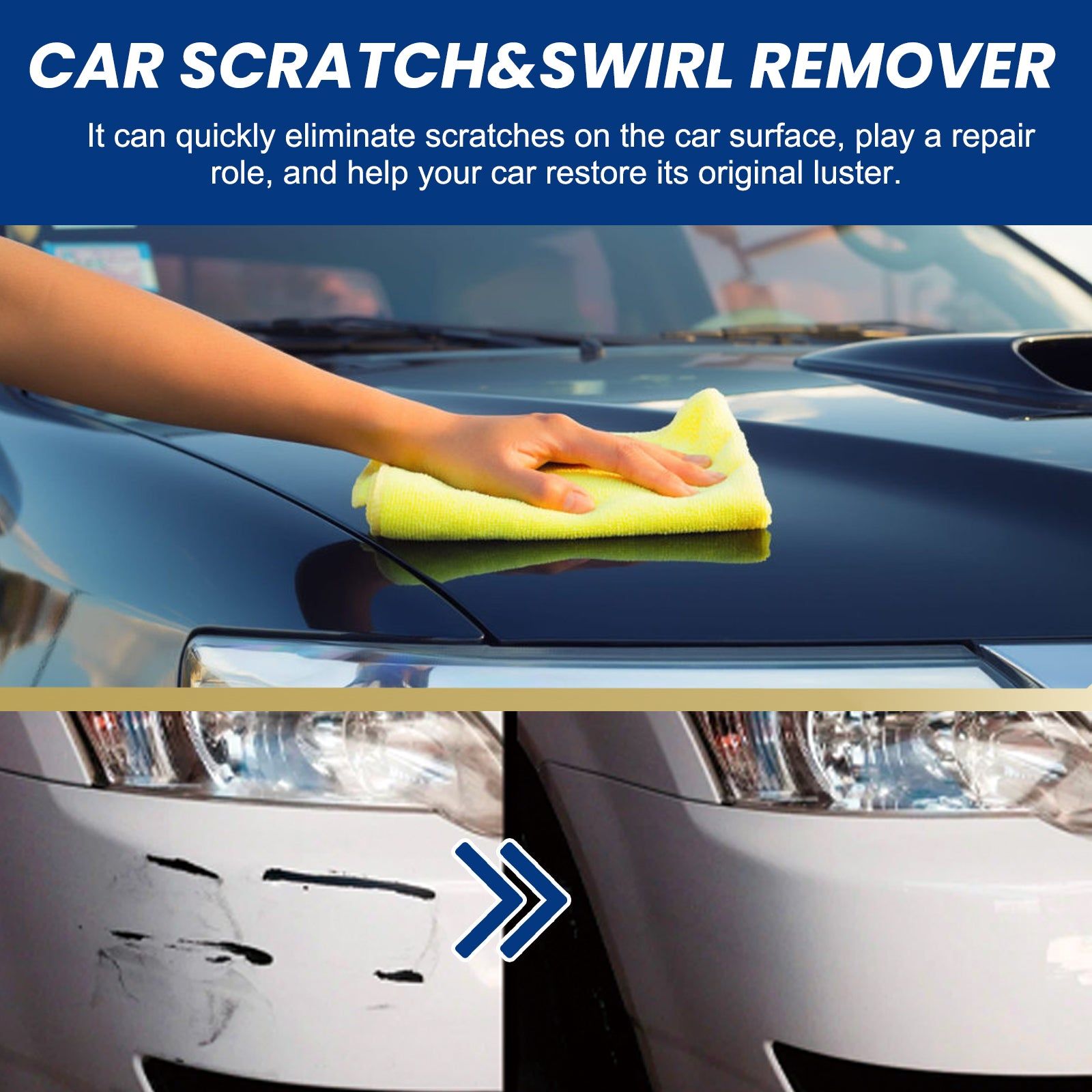 Car Scratch Repair Cream, Coating, Easy DIY Scratch Fix, Restores Shine ,1set