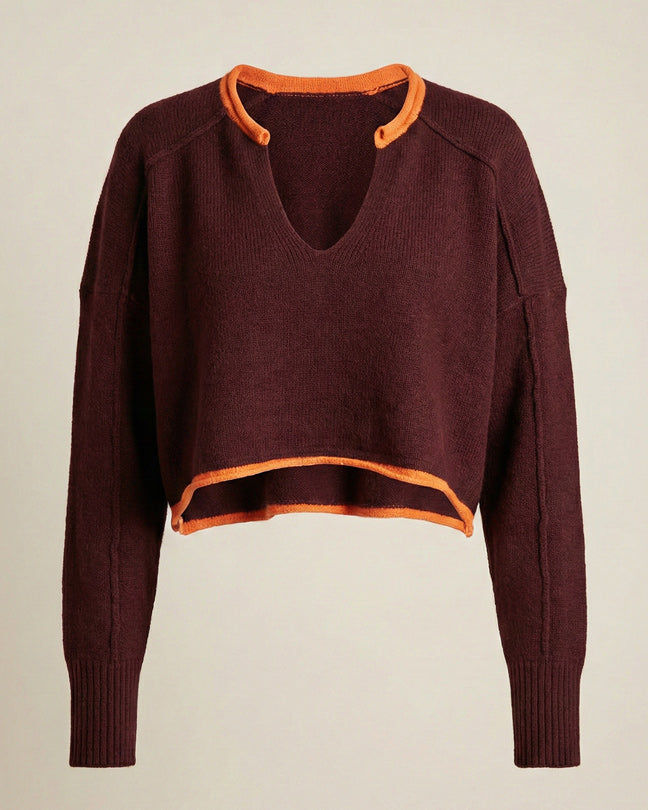 Urban Outfitters burgendy orange sweater