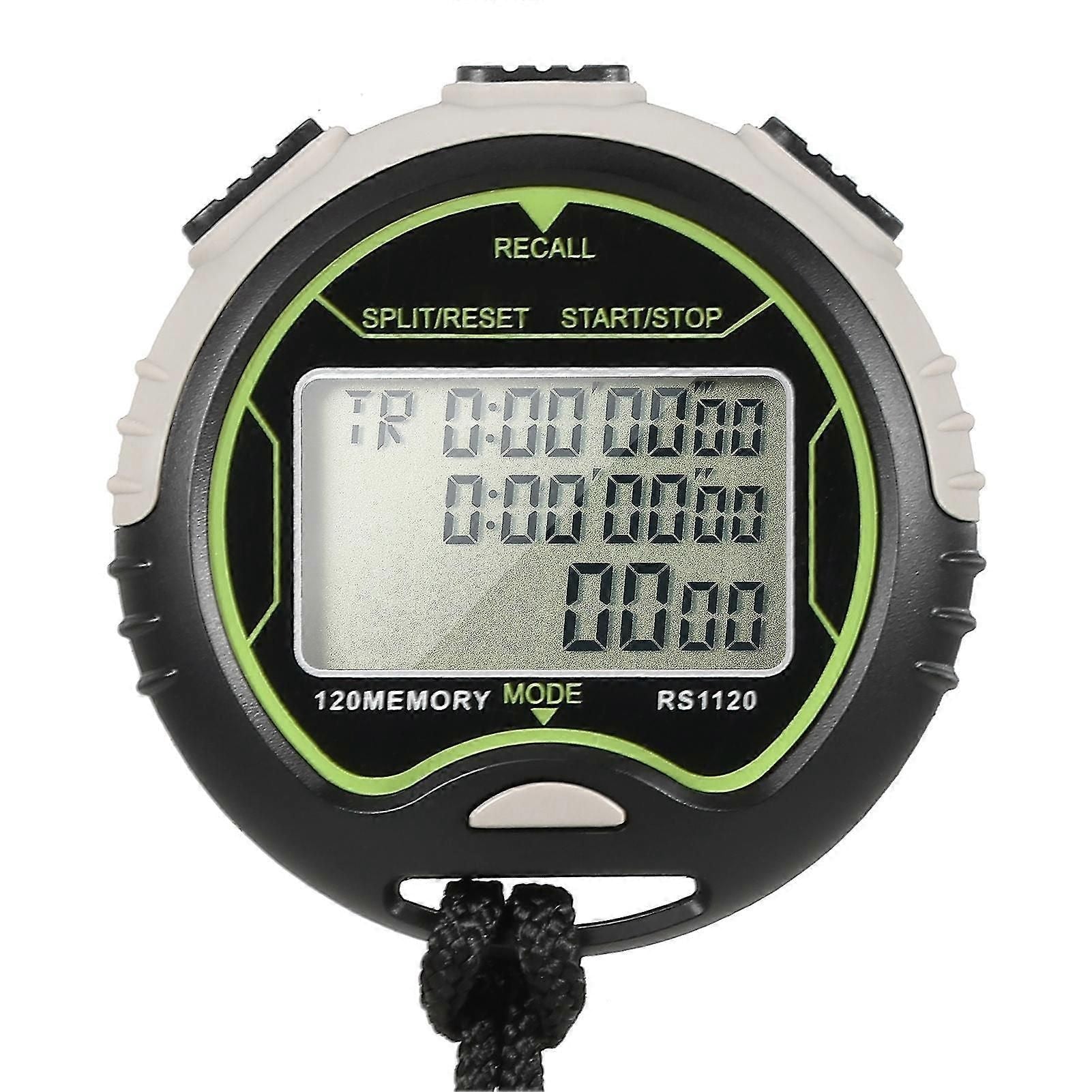 Professional Digital Stopwatch Timer Waterproof Digital Handheld Lcd Timer Chronograph Sports Counter With Strap For Swimming Running Football Train zxin