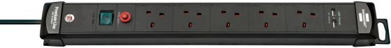 BRENNENSTUHL 1951153600 PREMIUM EXTENSION 5WAY 3MTR 2USB