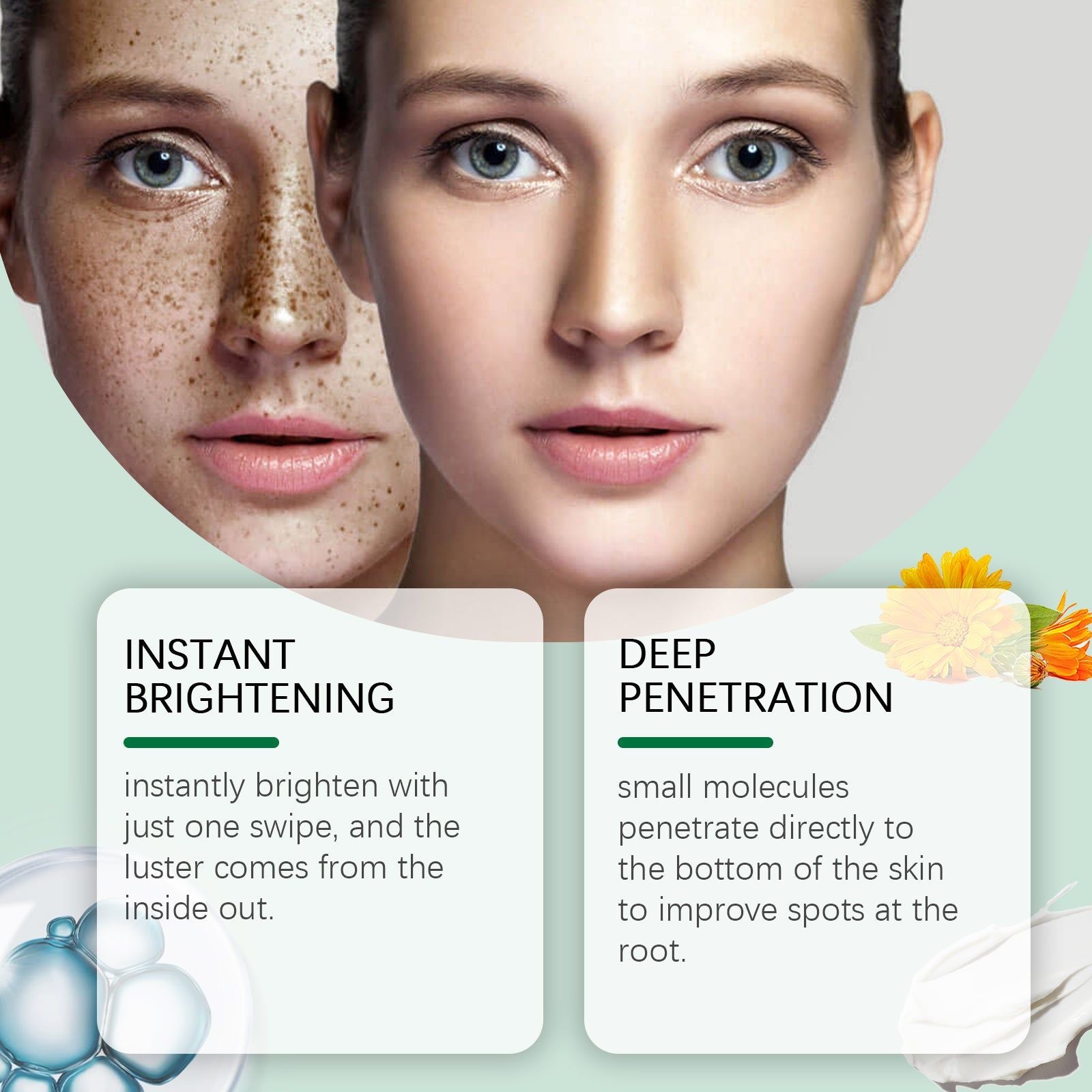 Brightening Cream for Radiant Skin, Dark Spot Remover, Moisturizing, Nourishing, Rejuvenating ,30g