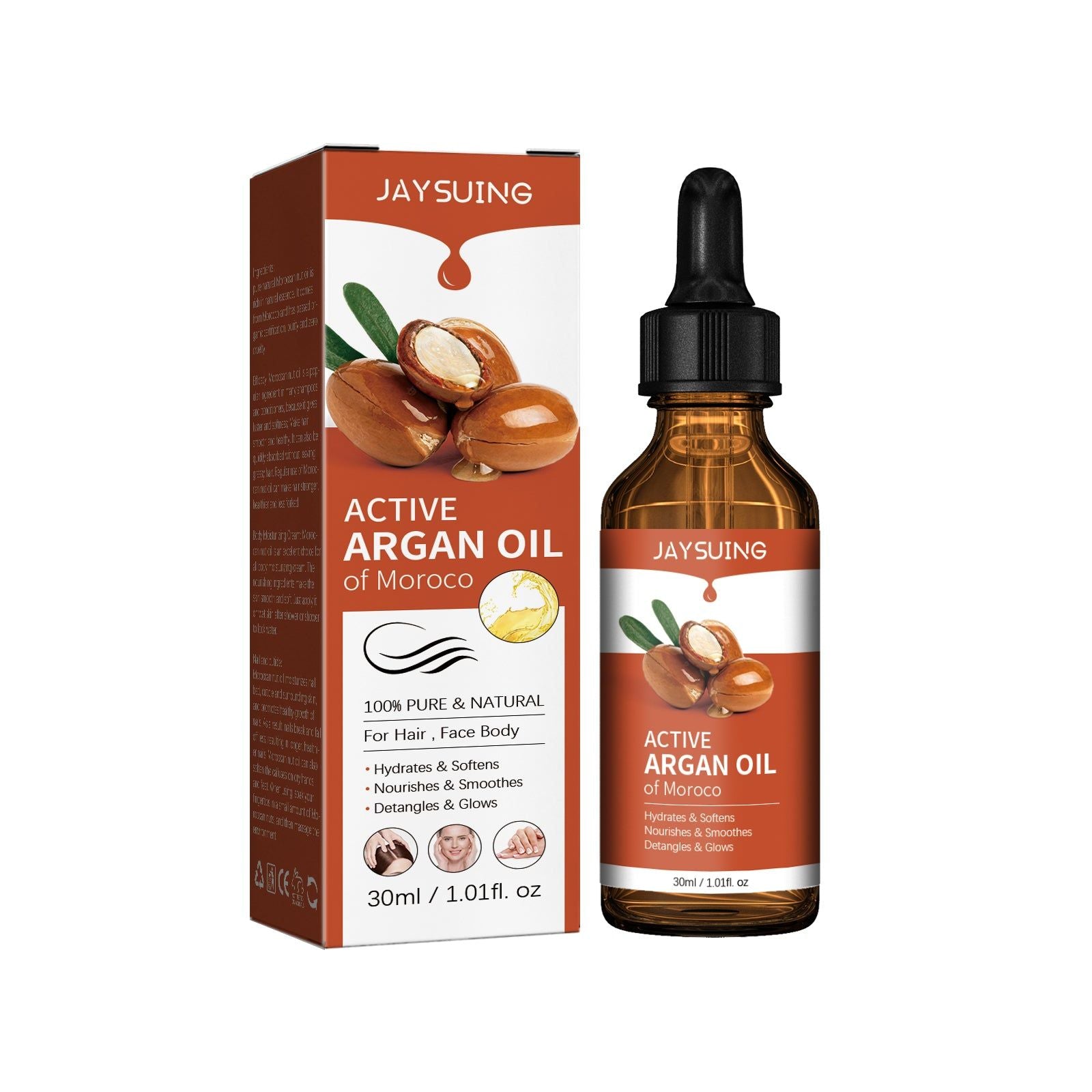 Argan Oil for Hair Skin Nails, Moisturizing Repair, Nourishing Essential Oil ,30ml