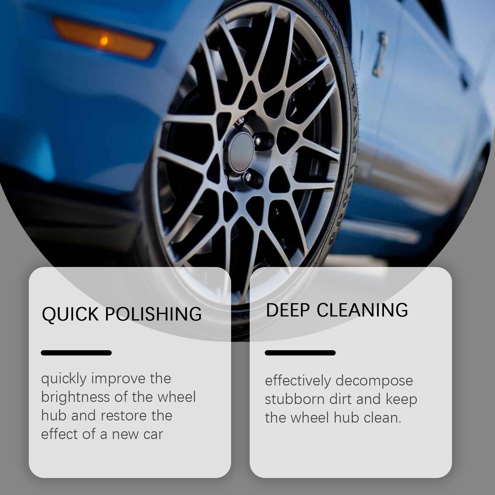 Car Hub Polishing Paste, Car Maintenance, Brighten & Clean, Stubborn Dirt Removal ,100g