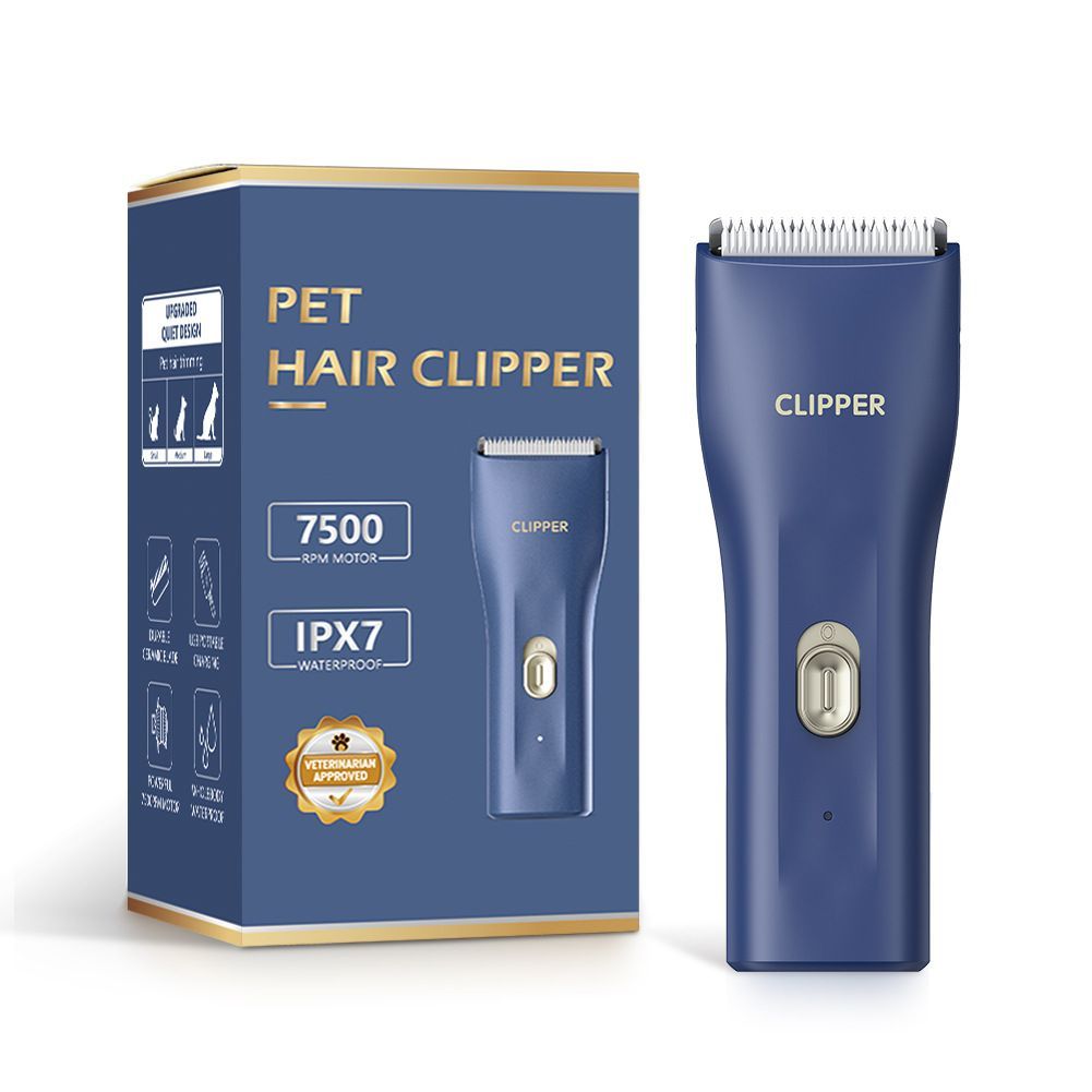 Mini Pet Hair Clipper with 2 Guide Combs